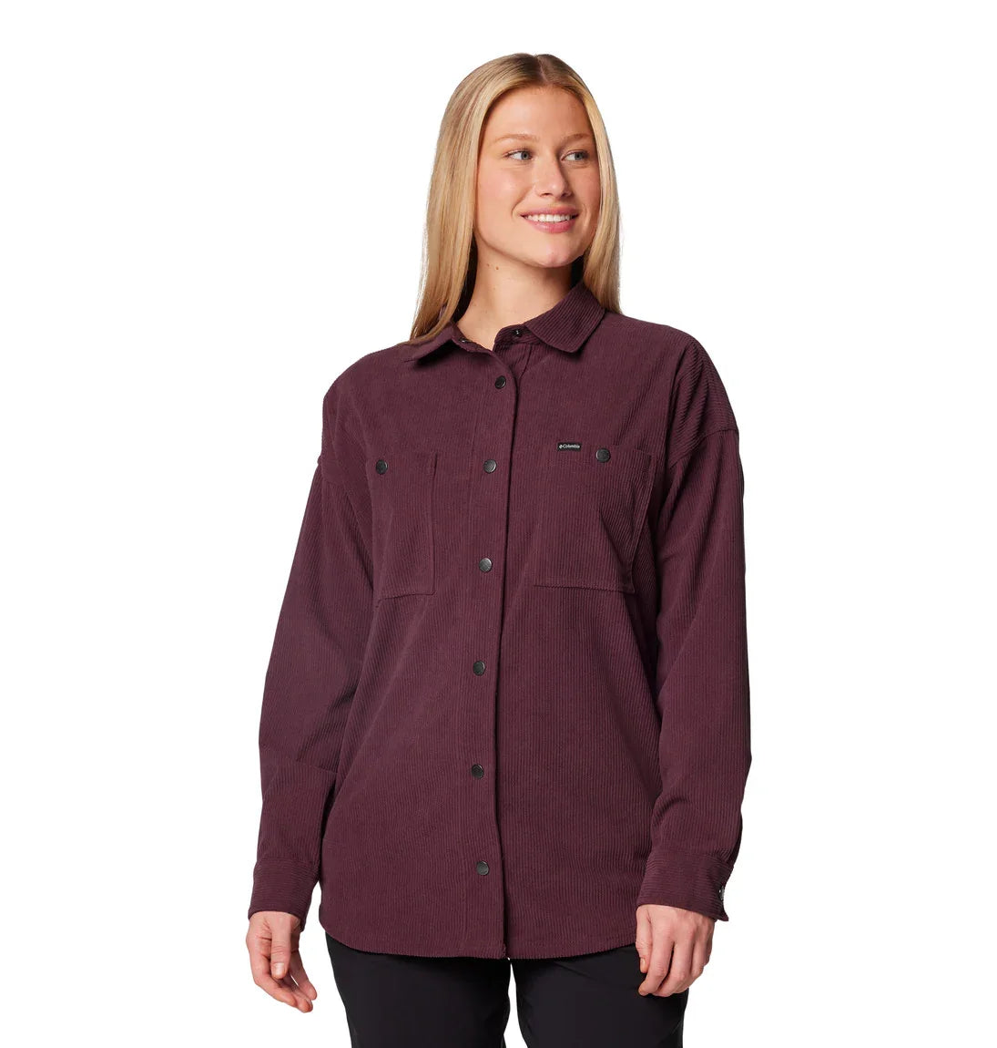 Columbia Women's Blue Point Creek™ Corduroy Shirt Jacket - Stylish Outdoor Layering for Hiking & Casual Wear