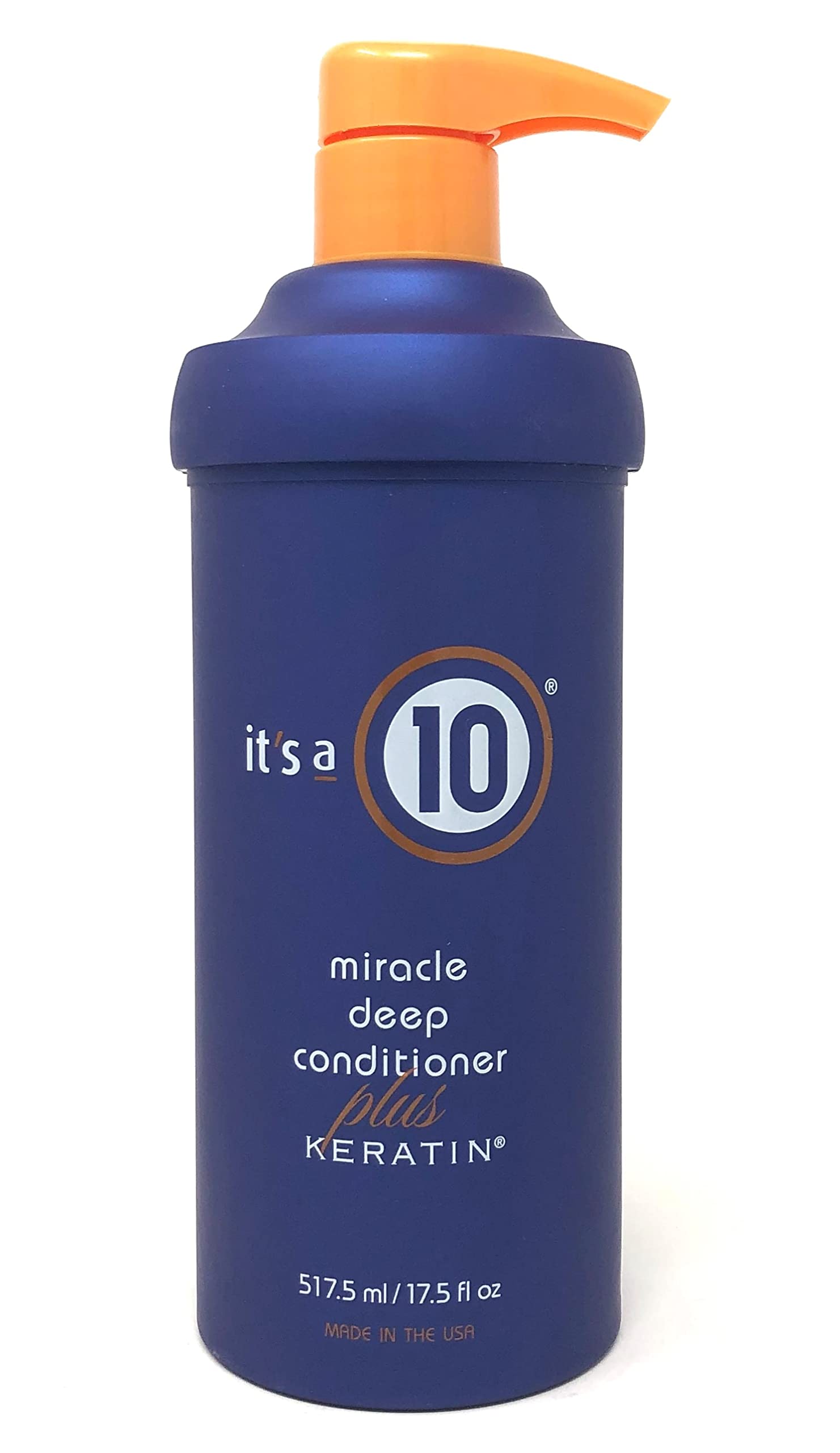 It's A 10 Miracle Deep Conditioner Plus Keratin - 17.5 oz Unisex Hair Treatment for Damaged & Dry Hair - Salon Quality Repair for All Hair Types - Perfect for Home & Professional Use