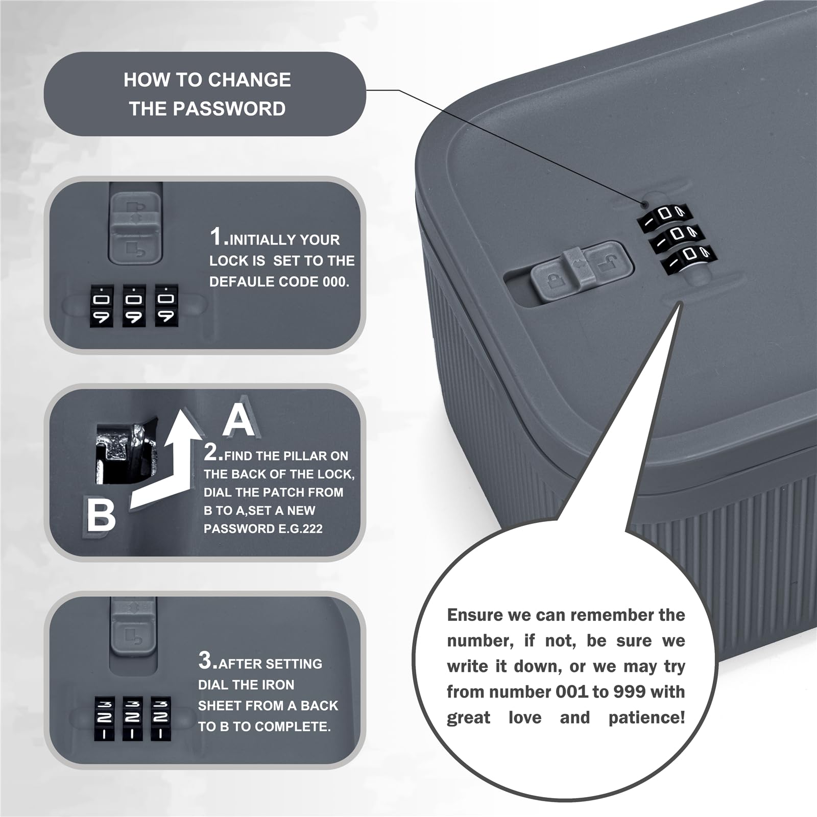 Secure Lockable Storage Box for Medicine, Food & Smart Devices - Travel Case, Refrigerator Bin & Small Lockbox for Office, Home, School - Ideal for Organizing Medications, Snacks & Valuables - Perfect Gift for Father's Day, Travel & Home Security