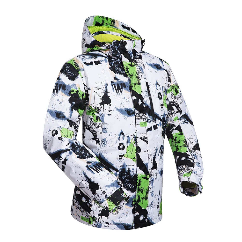 Men's Waterproof Windproof Ski Jacket & Pants Set - Winter Snowboarding Suit with Hood for Cold Weather - Perfect for Skiing, Snowboarding & Outdoor Winter Sports