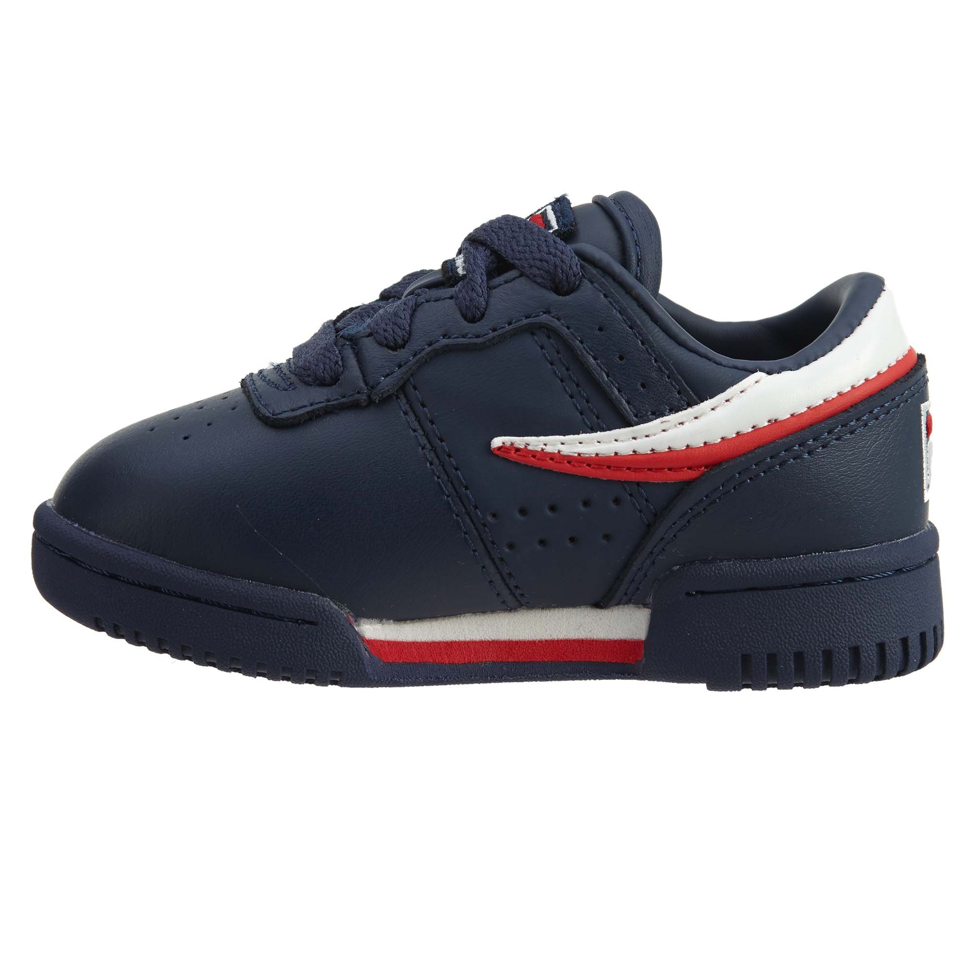 Fila Original Fitness Shoes for Baby - Navy, White, Red | Comfortable & Stylish Sneakers for Toddlers - Perfect for Playtime, Daycare & First Steps