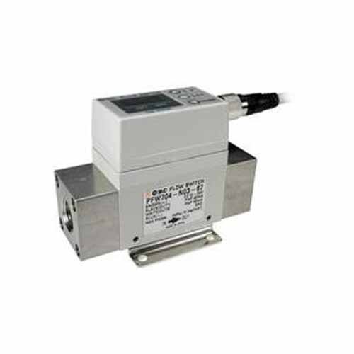 SMC PF2W704-F03-67 Digital Flow Switch for Liquids - 12-24VDC Power Supply - Industrial & Laboratory Fluid Monitoring Solution
