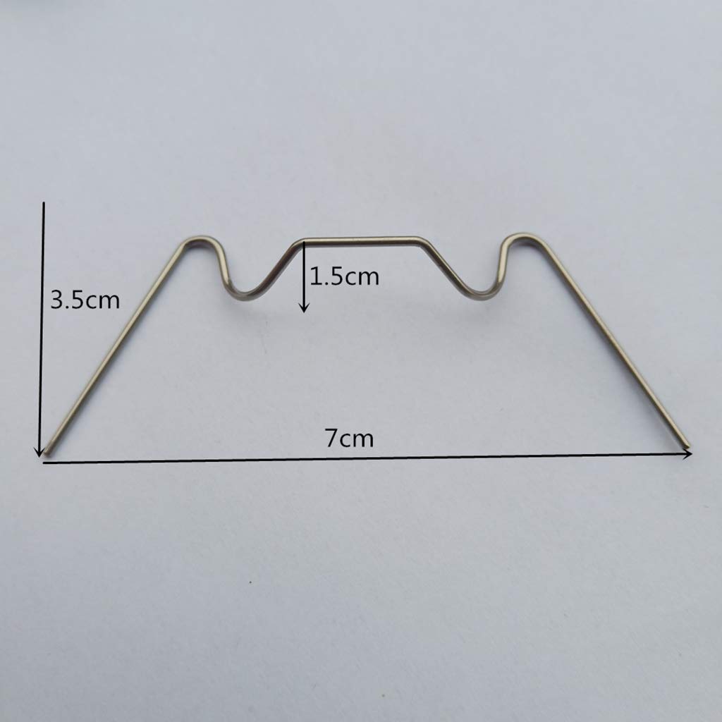 Stainless Steel Glazing Clips - 100pcs for Greenhouse Glass Panes - Secure Fixing for Greenhouses & Windows