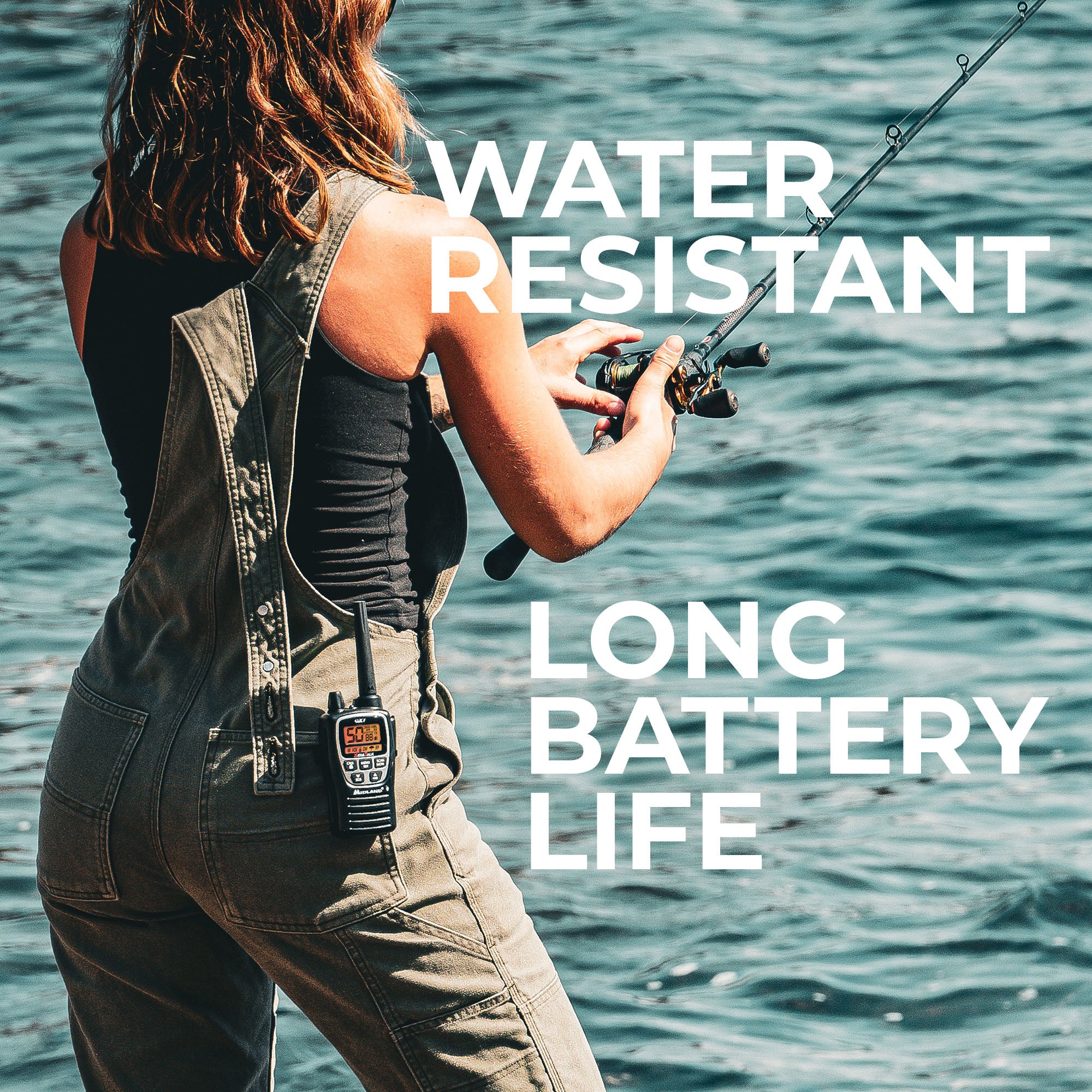 GXT3000 GMRS Walkie Talkie 2 Pack - Long Range Two-Way Radio with 50 Channels & NOAA Weather Alerts - Perfect for Hiking, Camping, and Outdoor Adventures