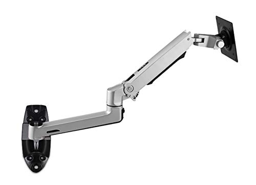 XSJ8012WT Aluminum Alloy Full Motion Laptop Mount Arm - Adjustable Spring Arm Wall Mount for Laptop & Monitor Stand (Black) | Perfect for Home Office, Gaming Setup & Workspace Ergonomics