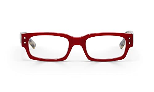 Red Front With Black & White Tortoise Temples
