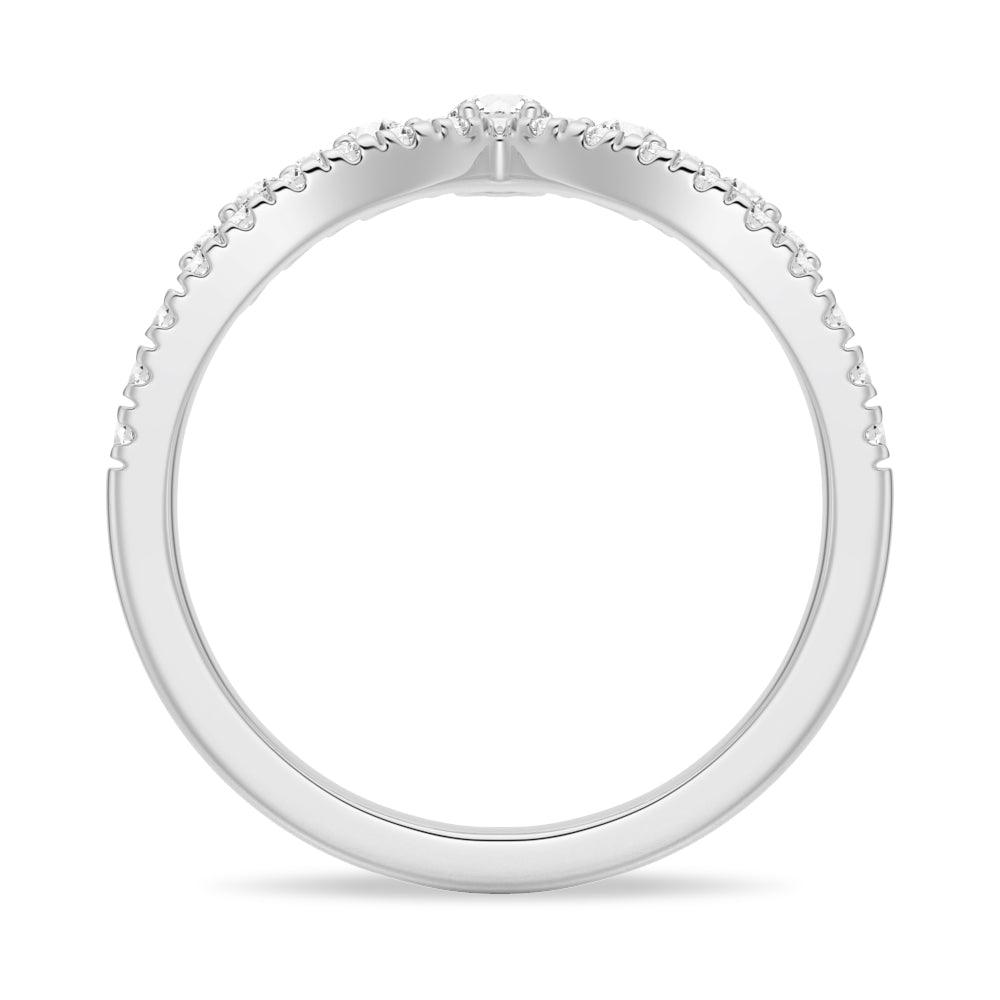 Elegant Curved Crown Double Row Graduated Moissanite Wedding Band for Women - Perfect Anniversary Gift, Engagement Ring & Bridal Jewelry (Ideal for Proposals, Weddings & Special Occasions)
