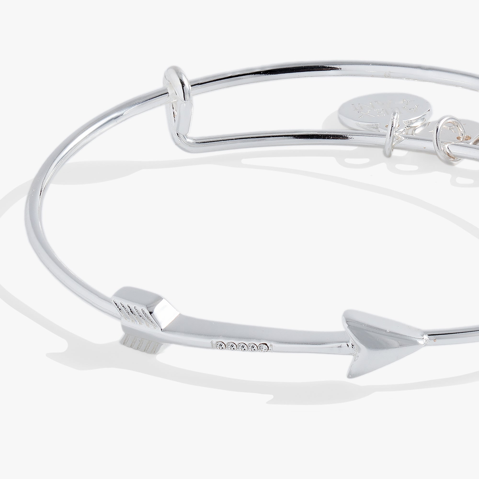 Arrow Inline Bangle Bracelet for Women - Minimalist Gold Plated Adjustable Stackable Bangle - Perfect for Everyday Wear, Office & Special Occasions