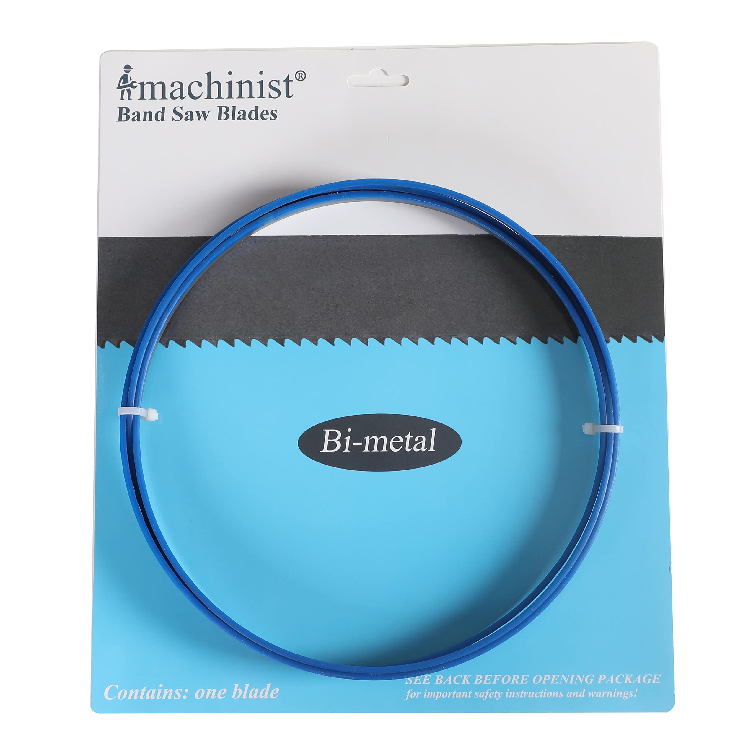 Imachinist S823414 M42 Bi-Metal Band Saw Blades 82 Inch Long, 3/4 Inch Wide, 0.025 Inch Thick - 14 TPI Variable Teeth for Cutting Soft Ferrous Metals - Perfect for Metalworking, Woodworking, and DIY Projects