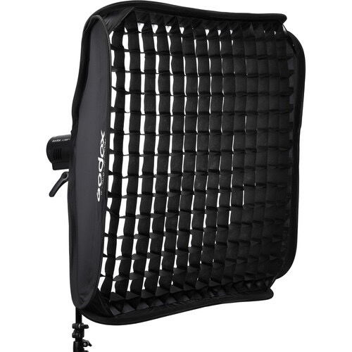 Godox S2 Speedlite Bracket with Softbox, Grid & Carrying Bag Kit (31.5x31.5