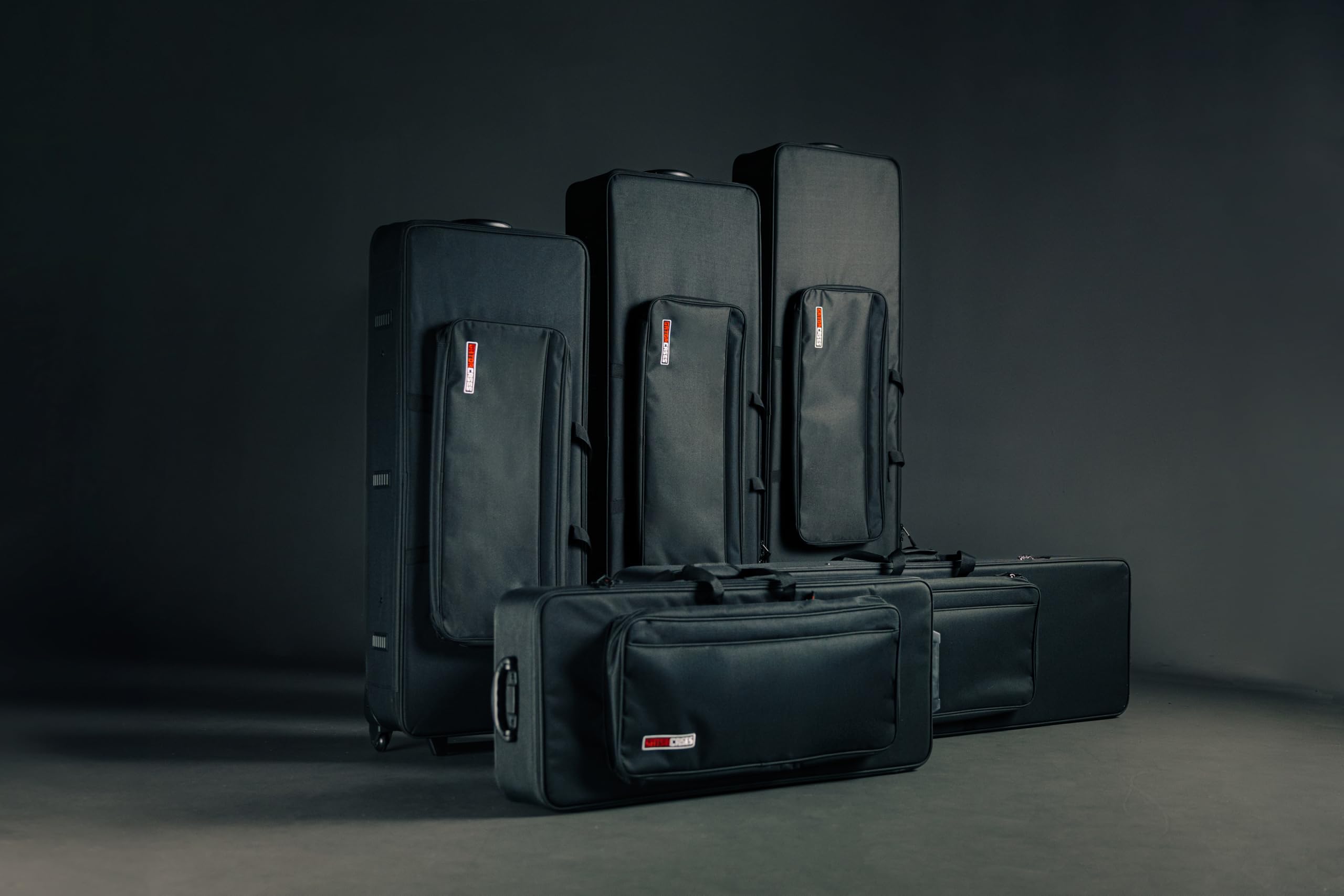 Gator GK-61 Semi-Rigid Keyboard Case - Durable 61-Key Travel Protection for Musicians | Perfect for Gigging, Studio Sessions & Transport