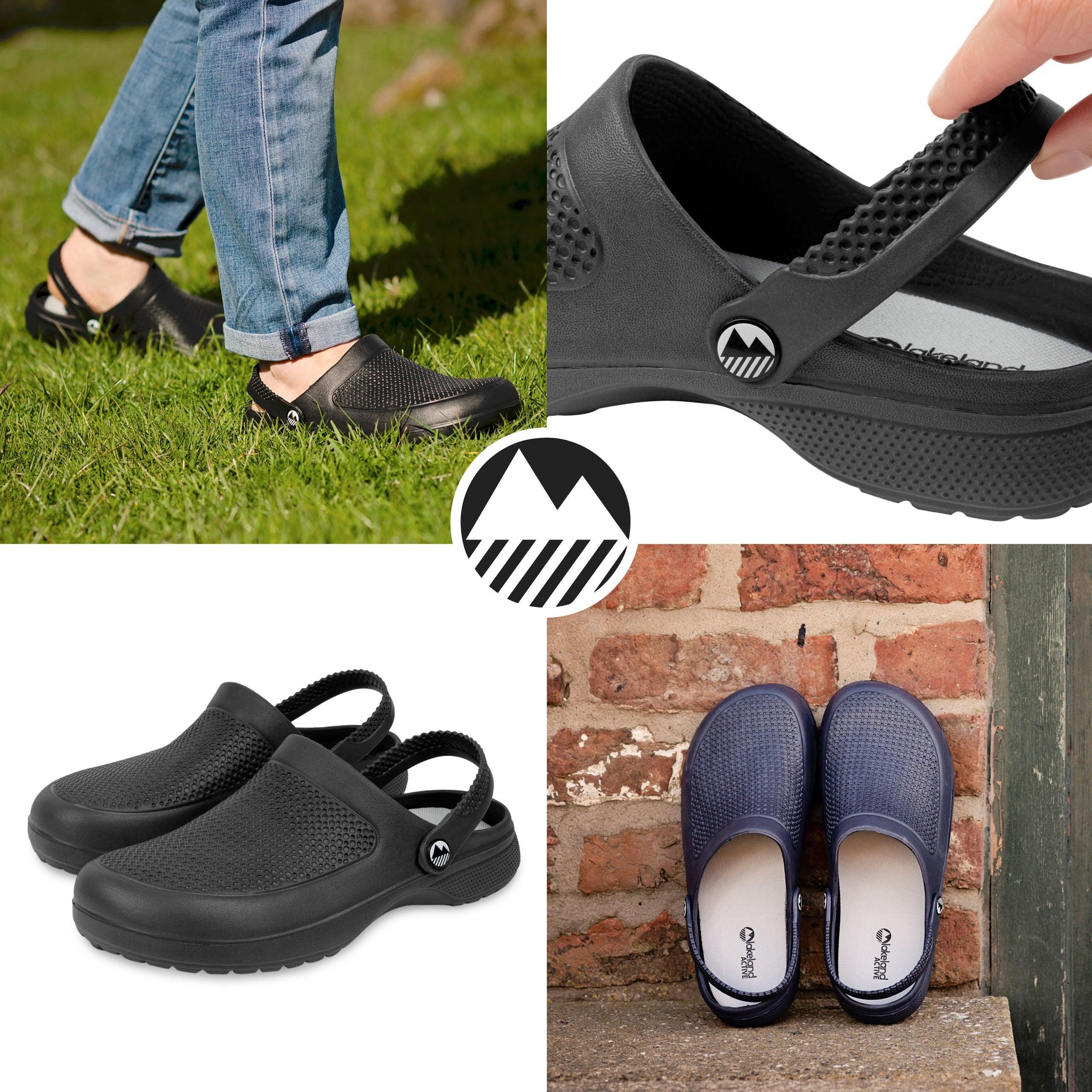 Men's Textured Garden Clogs - Comfortable Slip-Resistant Outdoor Shoes for Gardening, Yard Work & Beach Wear