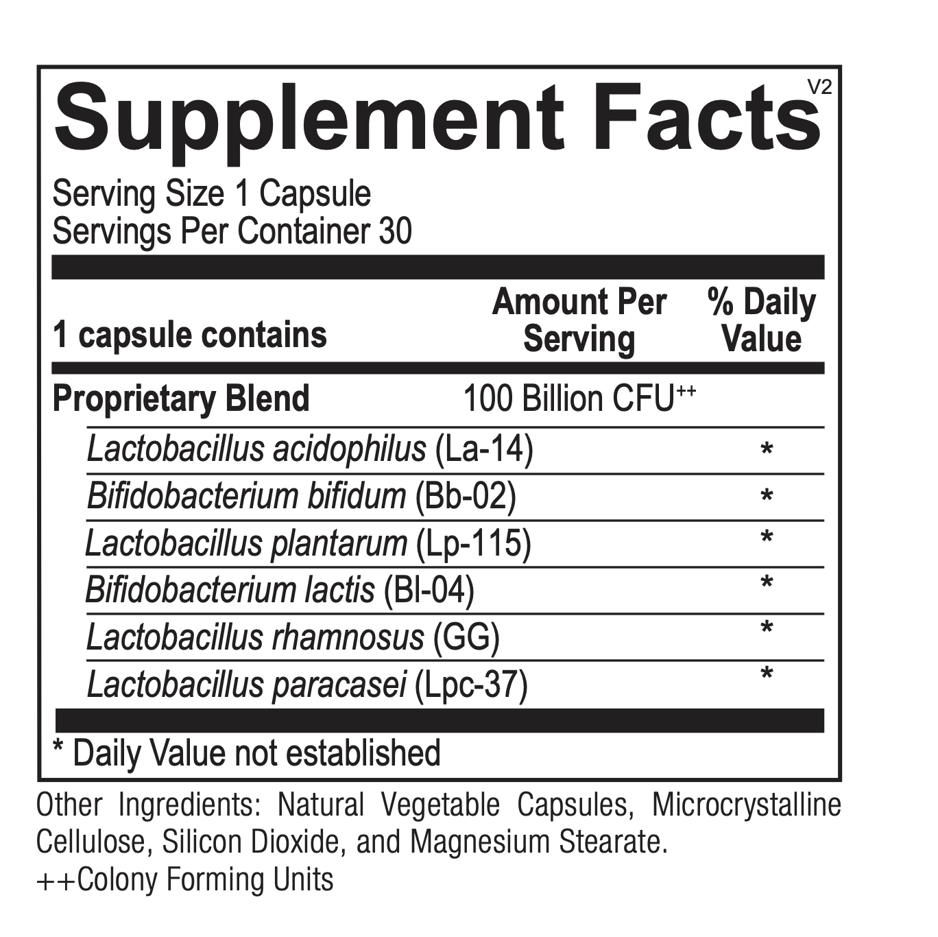 Ortho Biotic® Probiotic Supplement - 100 Billion CFU for Gut Health & Immune Support - Daily Digestive Wellness for Adults - Travel & Active Lifestyle Friendly