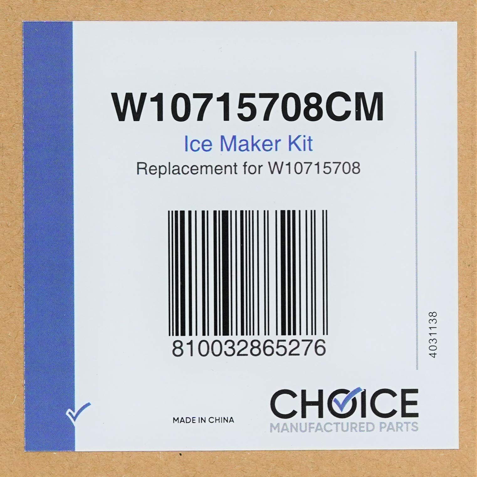 Choice Parts W10715708 Replacement Ice Maker Bucket & Valve Kit for Whirlpool Refrigerators - Perfect for Kitchen Appliance Repair & DIY Home Maintenance