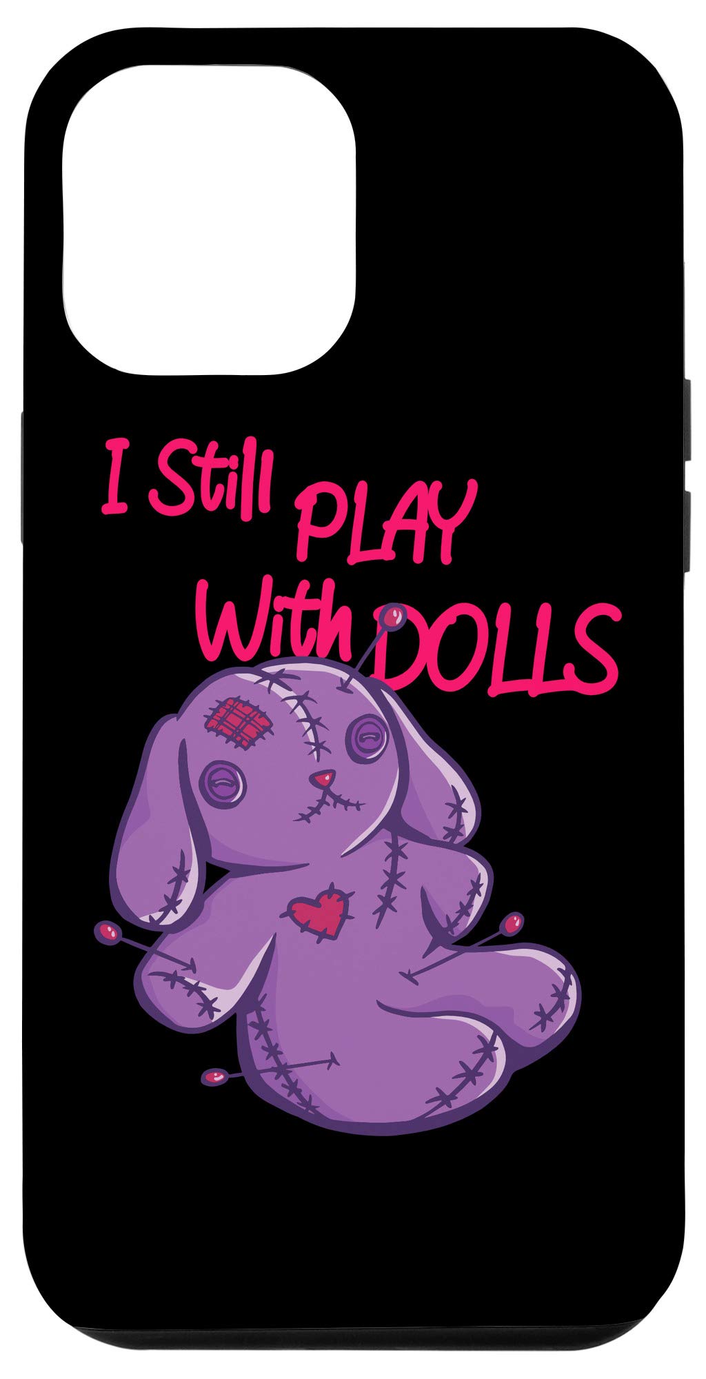 iPhone 12 Pro Max Protective Case with Unique Voodoo Doll Design - Durable Phone Cover for iPhone 12 Pro Max - Perfect for Halloween, Cosplay, and Gothic Style Lovers