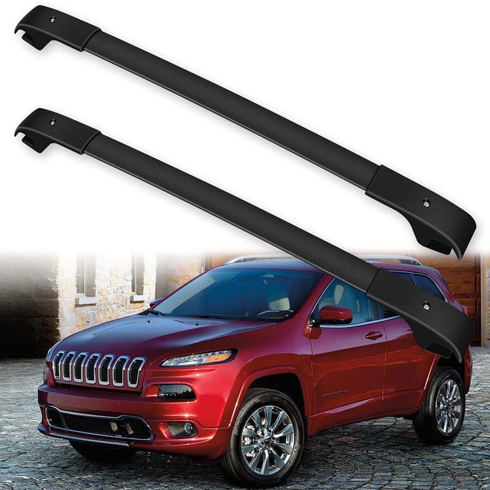 OCPTY Universal Roof Rack Cross Bars for Jeep Cherokee 2014-2022 - Heavy Duty Rooftop Cargo Carrier for Luggage, Kayak, Canoe, Bike, Snowboard & Ski - Perfect for Road Trips, Camping & Outdoor Adventures