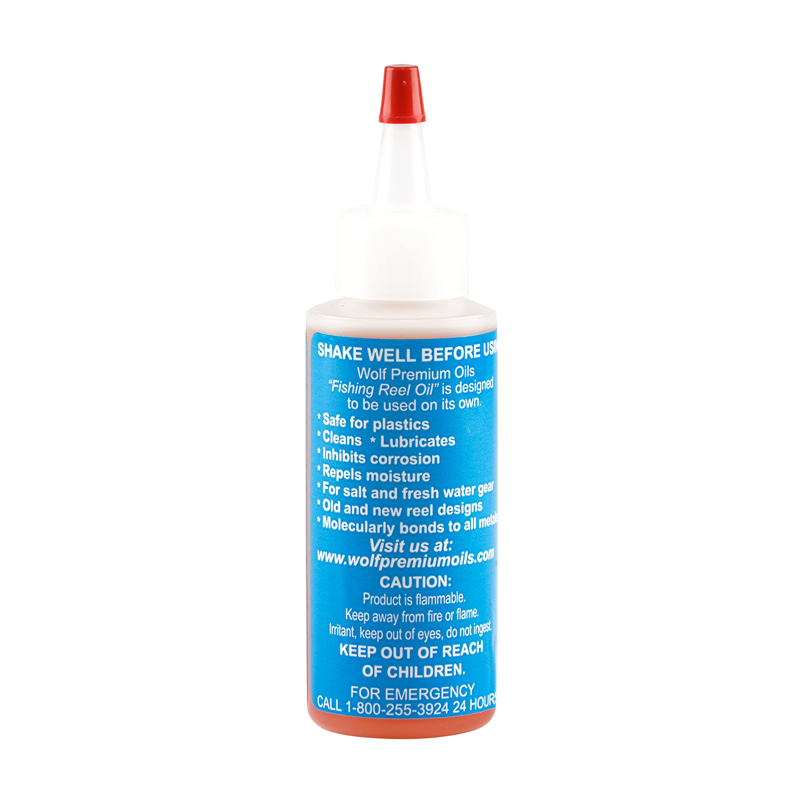 Wolf Premium Oil All-In-One Fishing Oil & Cleaner – Lubricate, Protect & Clean Fishing Reels, Rods & Tackle – Ideal for Saltwater & Freshwater Fishing Gear Maintenance