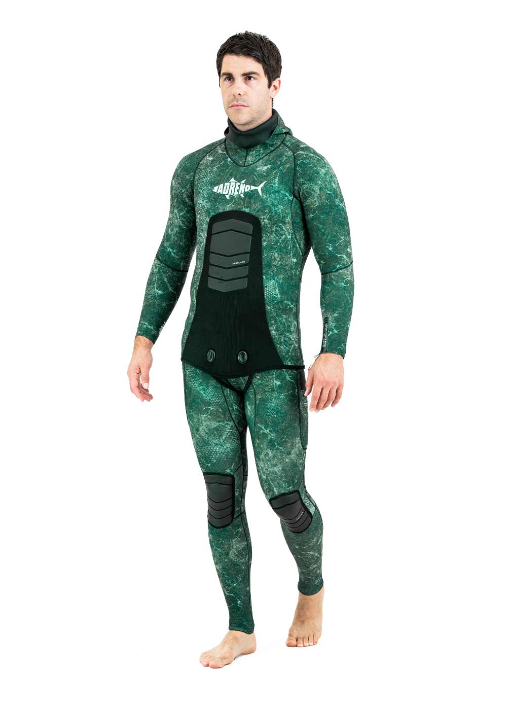 Premium 7.0mm Adreno Abrolhos Men's Two-Piece Open Cell Wetsuit for Scuba Diving & Cold Water Surfing - High-Performance Thermal Protection for Professional Divers