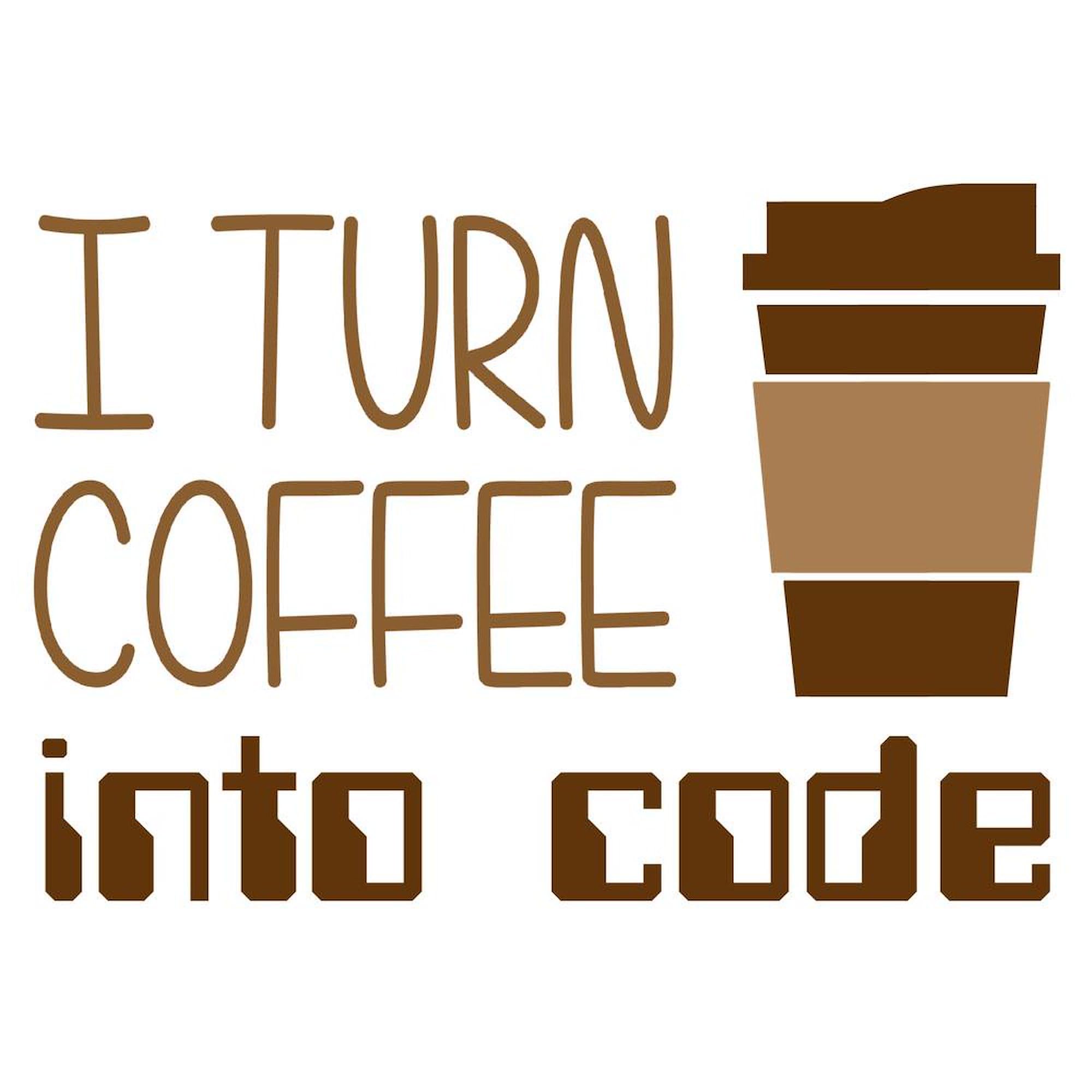 CafePress I Turn Coffee Into Programming Code Mug - 11 oz (325 ml) Ceramic Coffee Cup for Programmers, Developers & IT Professionals - Perfect for Office, Home & Coding Sessions