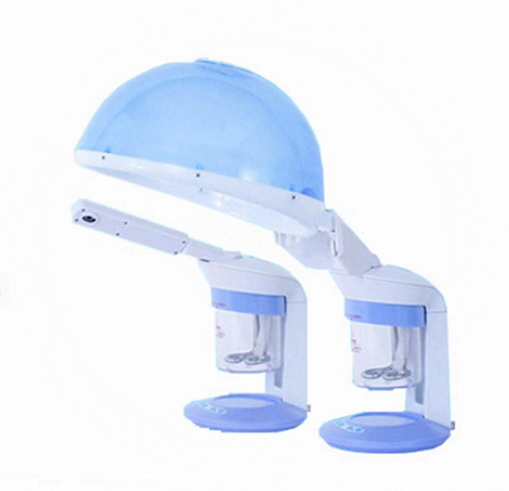 Professional 2-in-1 Hair Steamer & Facial Steamer for Deep Moisturizing - Ionic Steam with Adjustable Spray Head (19cm Depth, 31cm Diameter) - Perfect for Salon Treatments, Hair Coloring & Skin Care at Home