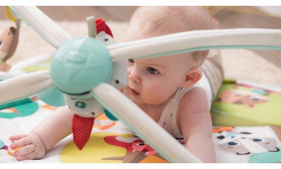 Tiny Love Into the Forest Gymini Deluxe Baby Activity Gym & Playmat - Developmental Toys for Infants, Soft Forest Animals Design - Perfect for Tummy Time, Sensory Play & Early Learning at Home