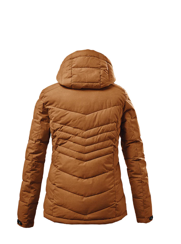 Women's Killtec Quilted Down Jacket - Lightweight Warm Winter Coat for Outdoor Activities, Hiking & Travel