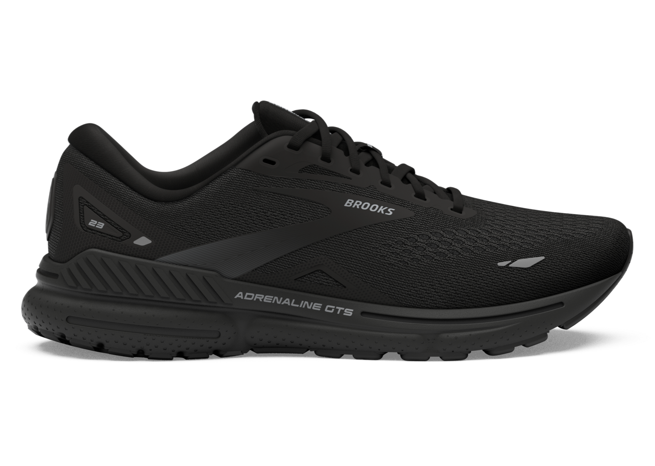 Brooks Adrenaline GTS 23 Running Shoes for Men - D Width - Black/Black/Ebony | Stability & Support for Road Running, Jogging & Daily Workouts
