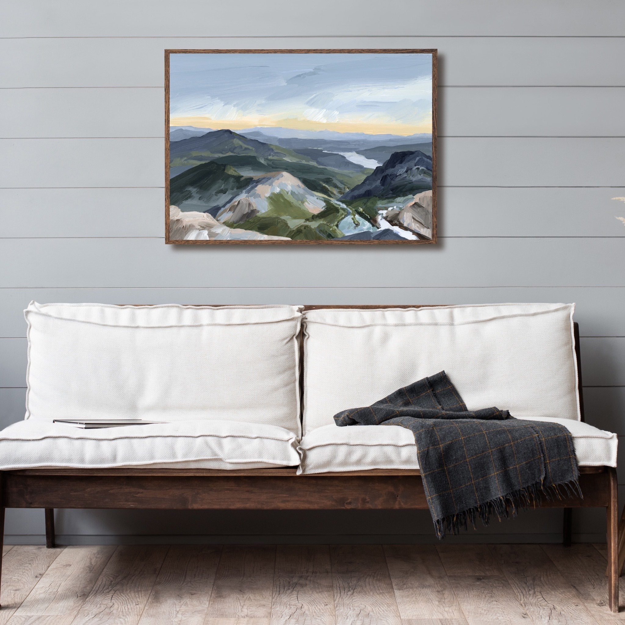 Peaks and Valleys II - Stunning Mountain Landscape Art Print - Wall Decor for Living Room, Bedroom & Office - Perfect Gift for Nature Lovers