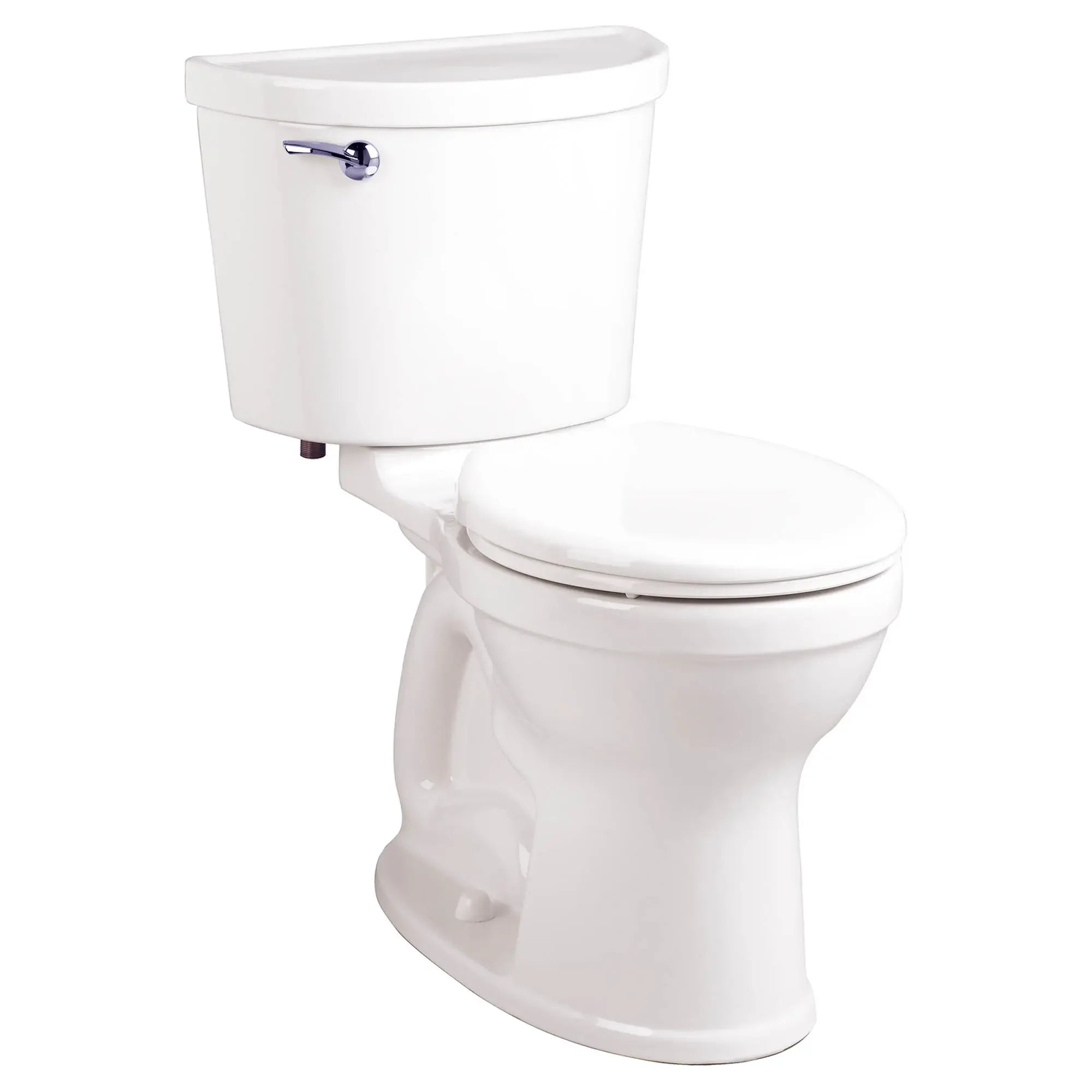 Champion PRO Two-Piece 1.6 GPF/6.0 LPF Water-Saving Round Front Toilet Bowl - Chair Height, Seat Not Included - Perfect for Modern Bathrooms & Small Spaces