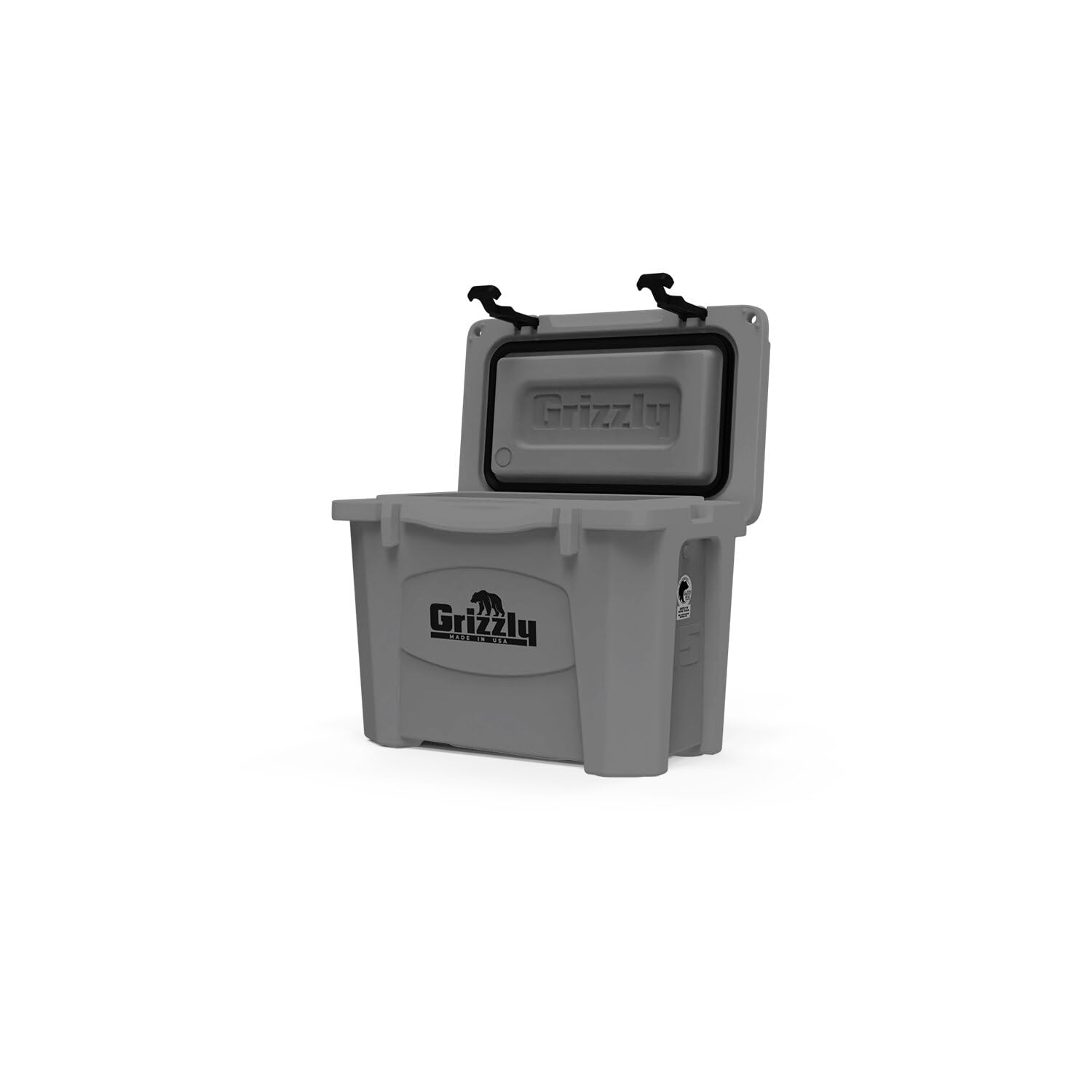 Grizzly 15 Quart Cooler - Durable Rotomolded Ice Chest with Lifetime Warranty | Made in USA | Perfect for Beach, Boat, Camping, Fishing & Hunting | Insulated for Maximum Cooling | G15 Cooler for Outdoor Adventures
