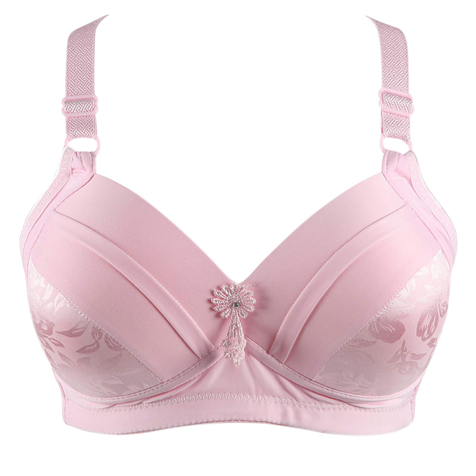 Wire-Free Women's Sports Bras - Fashion Printed Comfortable Everyday Underwear for Yoga, Running & Gym Workouts