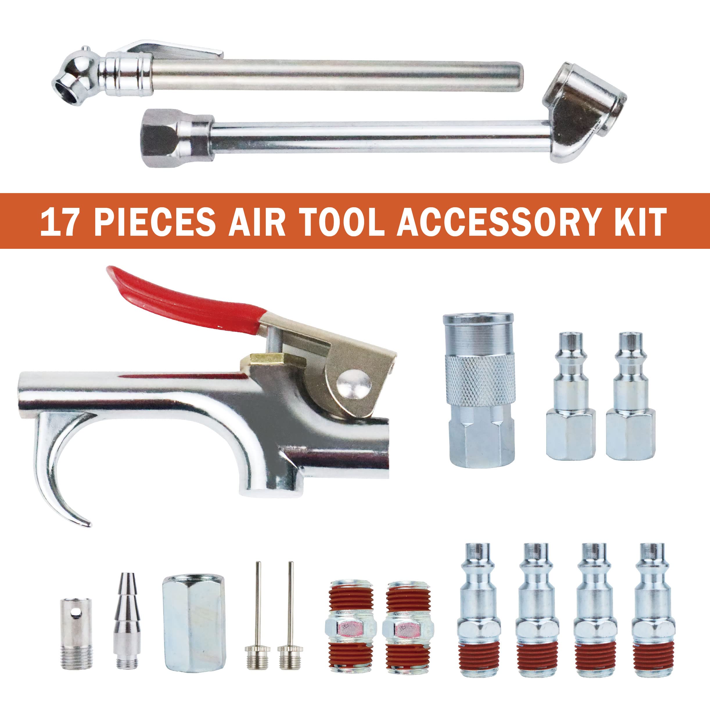 17-Piece Air Tool Kit with 3/8