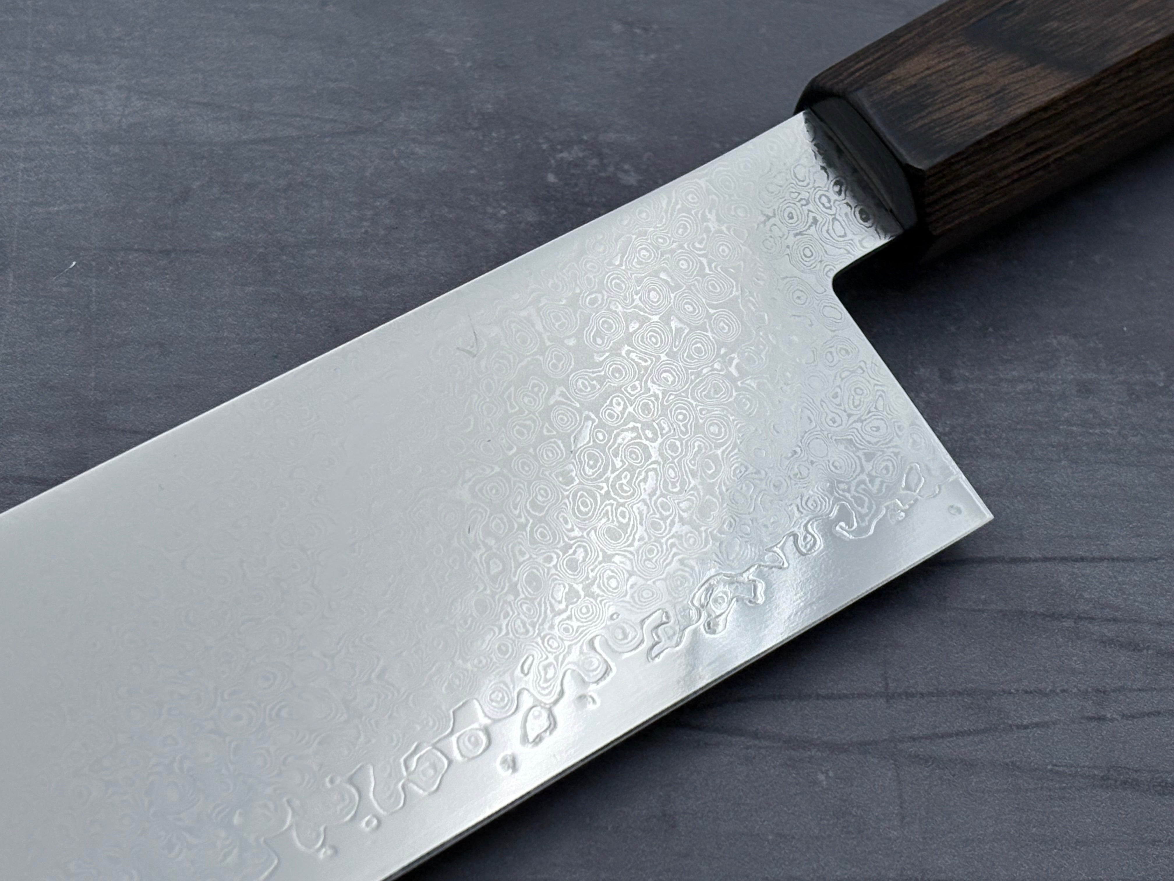 Premium Seki VG10 Mirror Damascus Nakiri Knife - Japanese Vegetable Chopper - Professional Chef Knife for Sushi, Vegetables & Herbs - Perfect for Home Kitchens & Culinary Enthusiasts