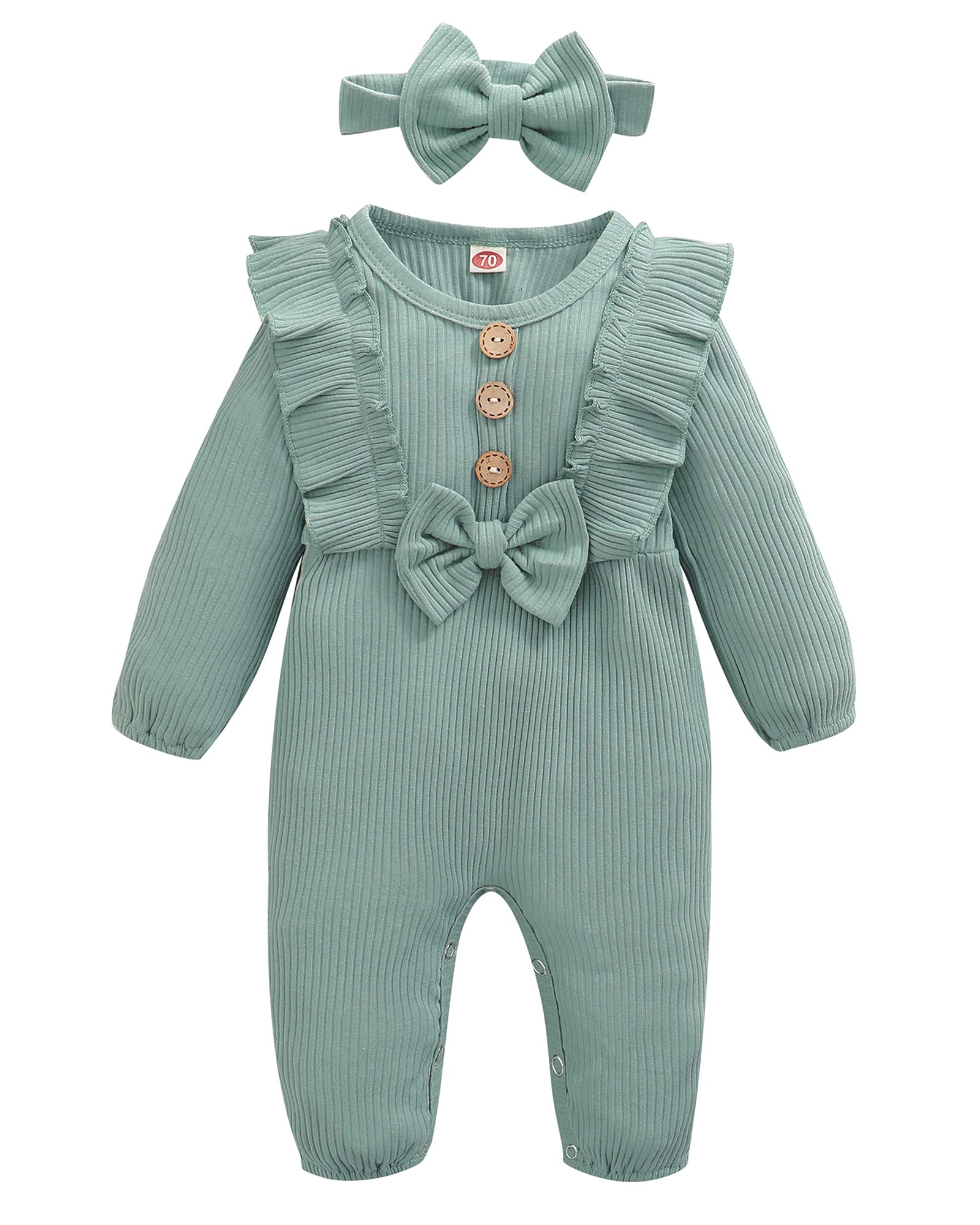 Mioglrie Newborn Baby Girl Clothes - Soft Cotton Short Sleeve Romper Jumpsuit for 0-12 Months | Perfect for Summer Outfits, Playtime & Photo Shoots