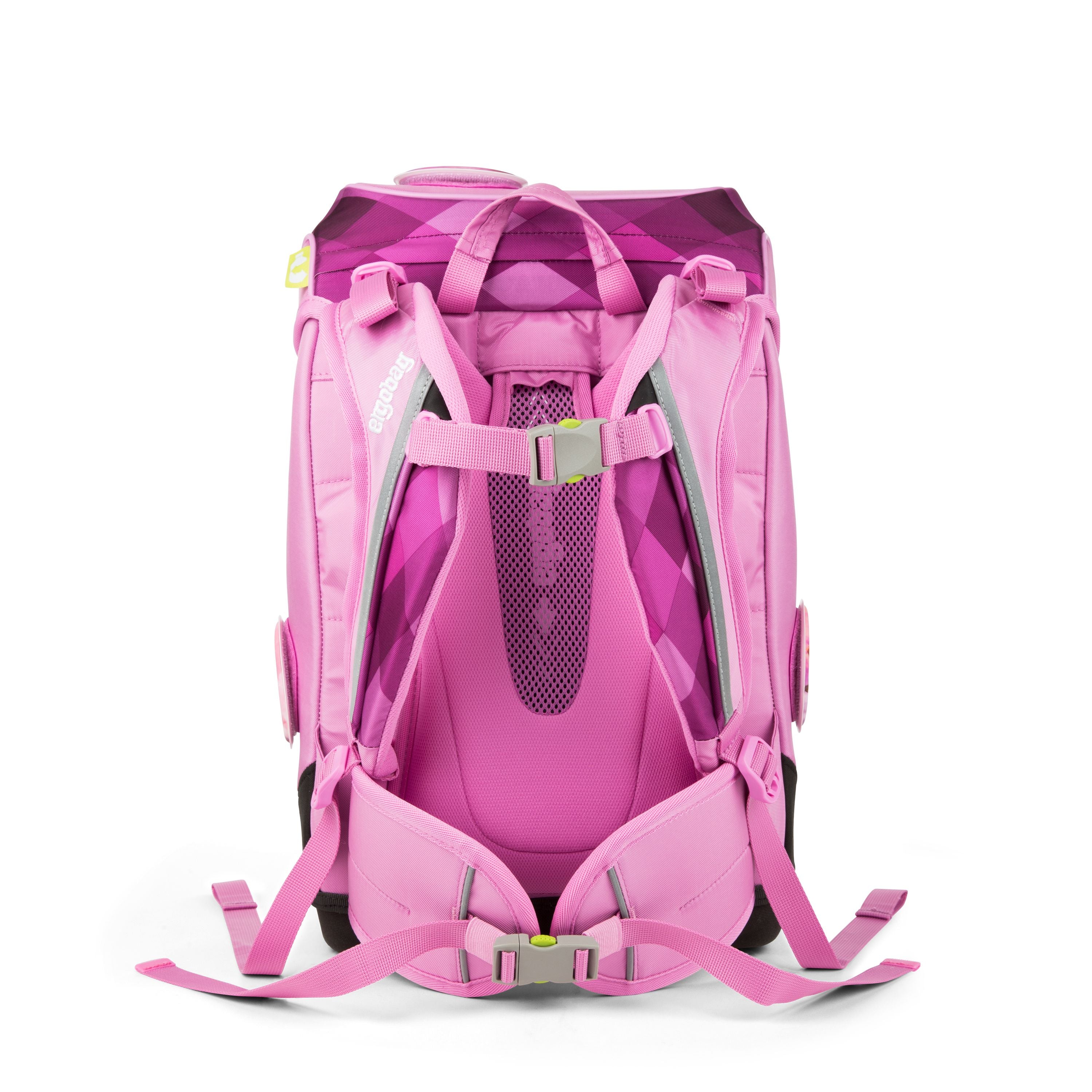 ergobag Cubo Slim Backpack for Kids - Lightweight & Ergonomic School Bag with Pink Bear Design | Perfect for Preschool, Kindergarten & Daycare