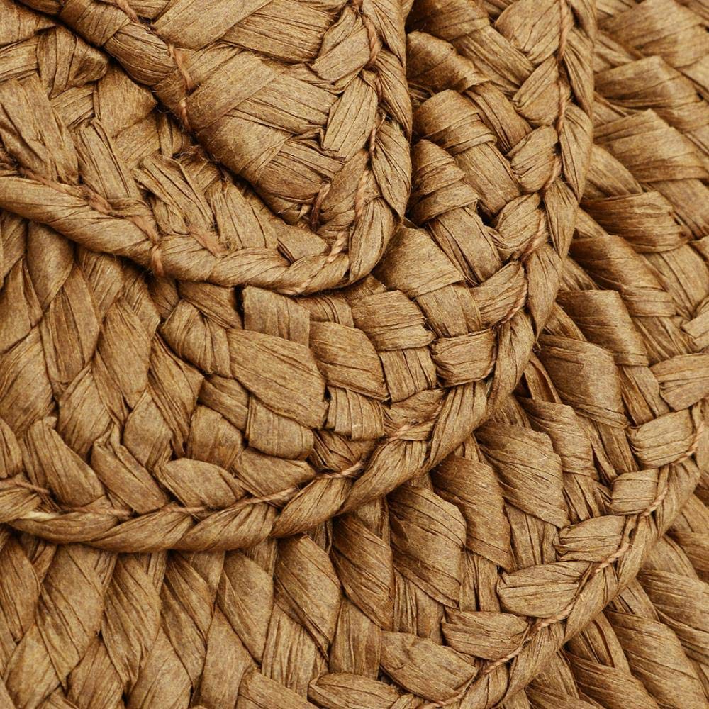 Natural Straw Clutch Shoulder Bag for Women - Woven Large Purse Handbag (Khaki) | Beach Wedding, Summer Vacation & Boho Style Accessory