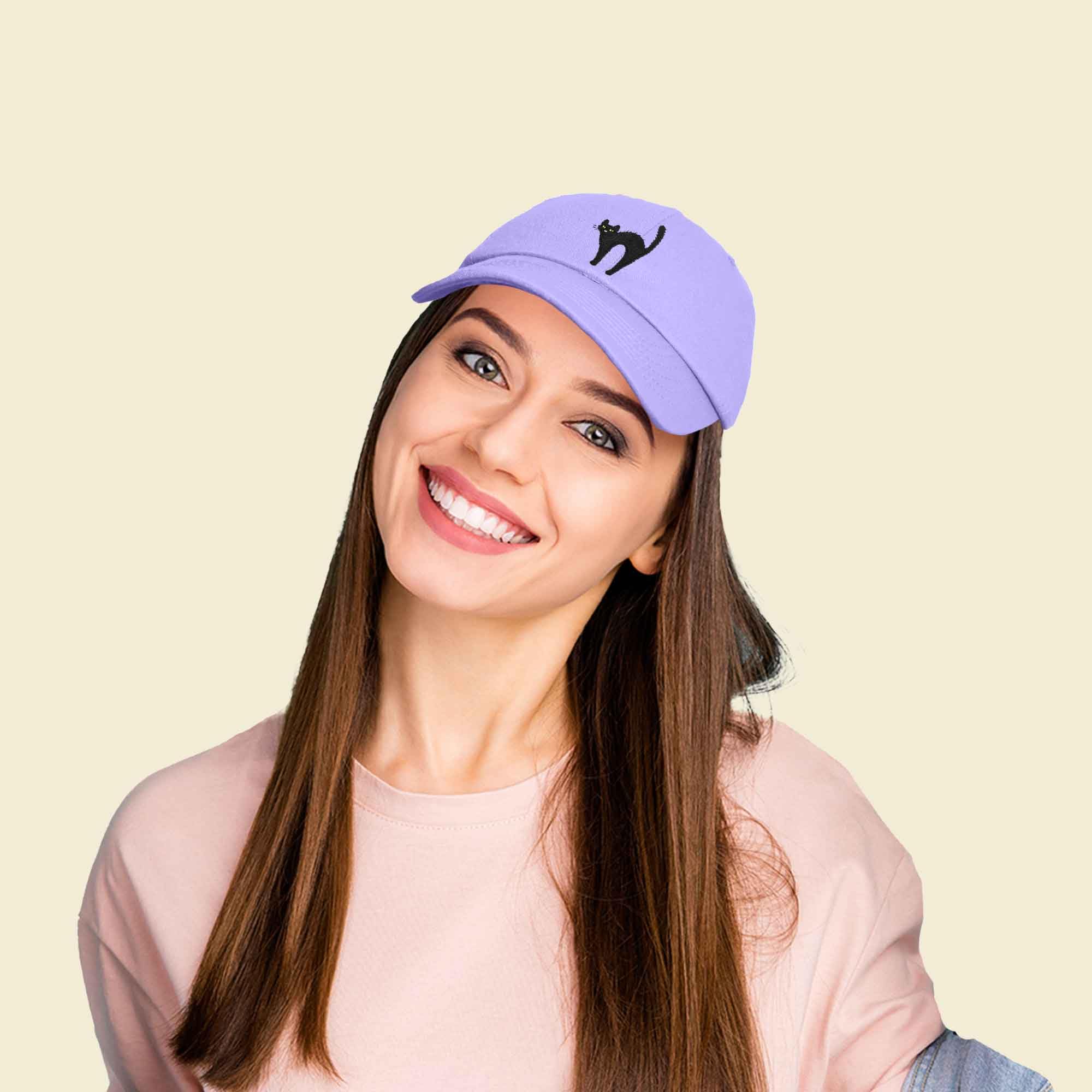 Stylish DALIX Black Cat Baseball Cap for Women - Perfect Halloween Costume Accessory & Casual Fashion Hat for Parties, Cosplay, and Everyday Wear