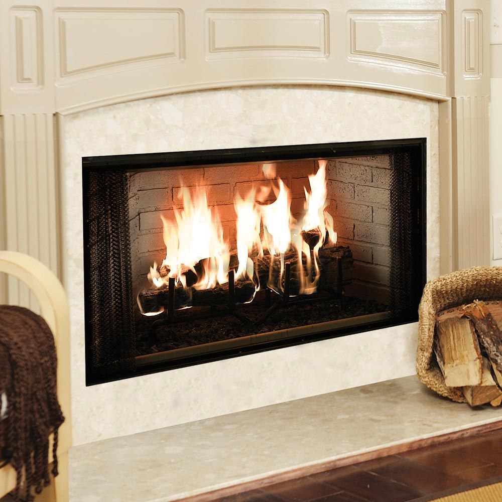 Majestic Royalton 36-Inch Wood Burning Fireplace - Classic Radiant Heater for Living Room & Patio | Rustic Home Decor | Efficient Indoor/Outdoor Heating Solution