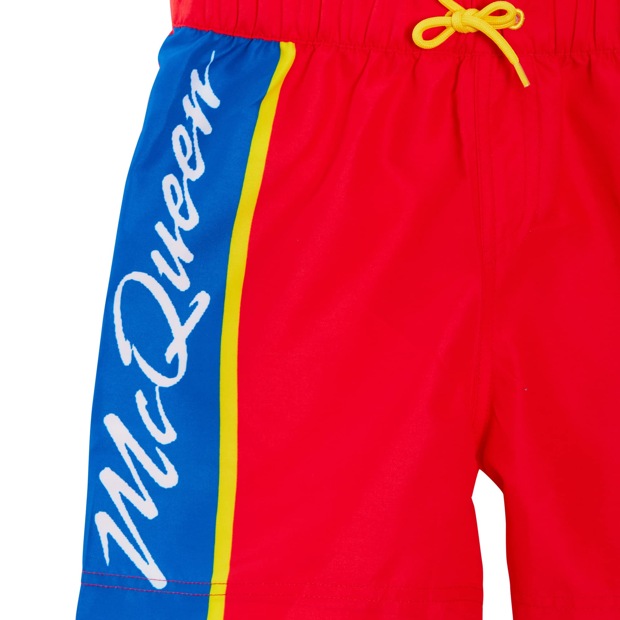 Lightning McQueen Boys 2-Piece Swim Set - Quick-Dry Rash Guard & Board Shorts for Kids - Perfect for Swimming, Surfing & Beach Play