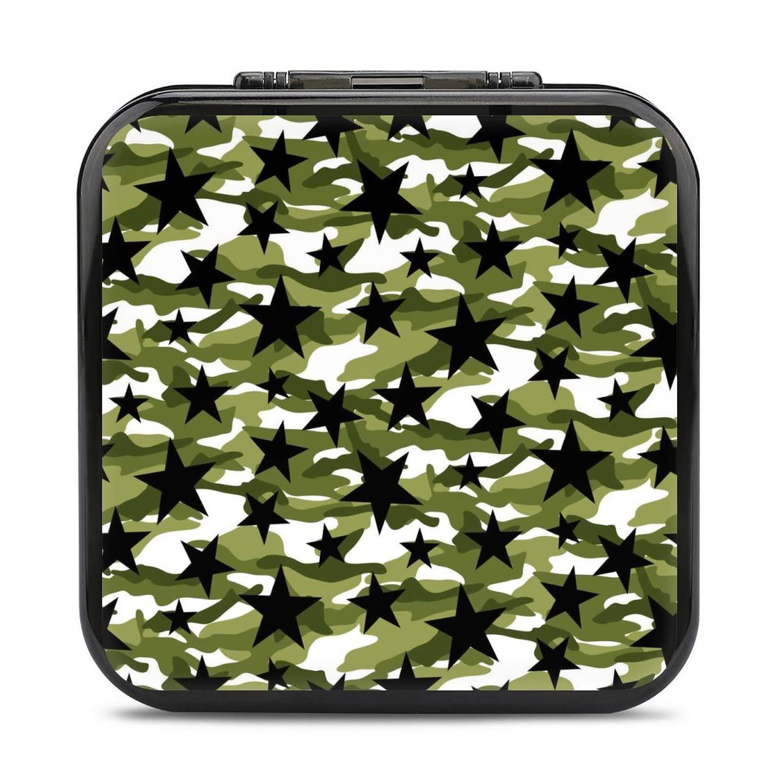 Star Camouflage Pattern Nintendo Switch Game Card Case - 24 Card Holder Storage Box for Travel, Gaming & Organization