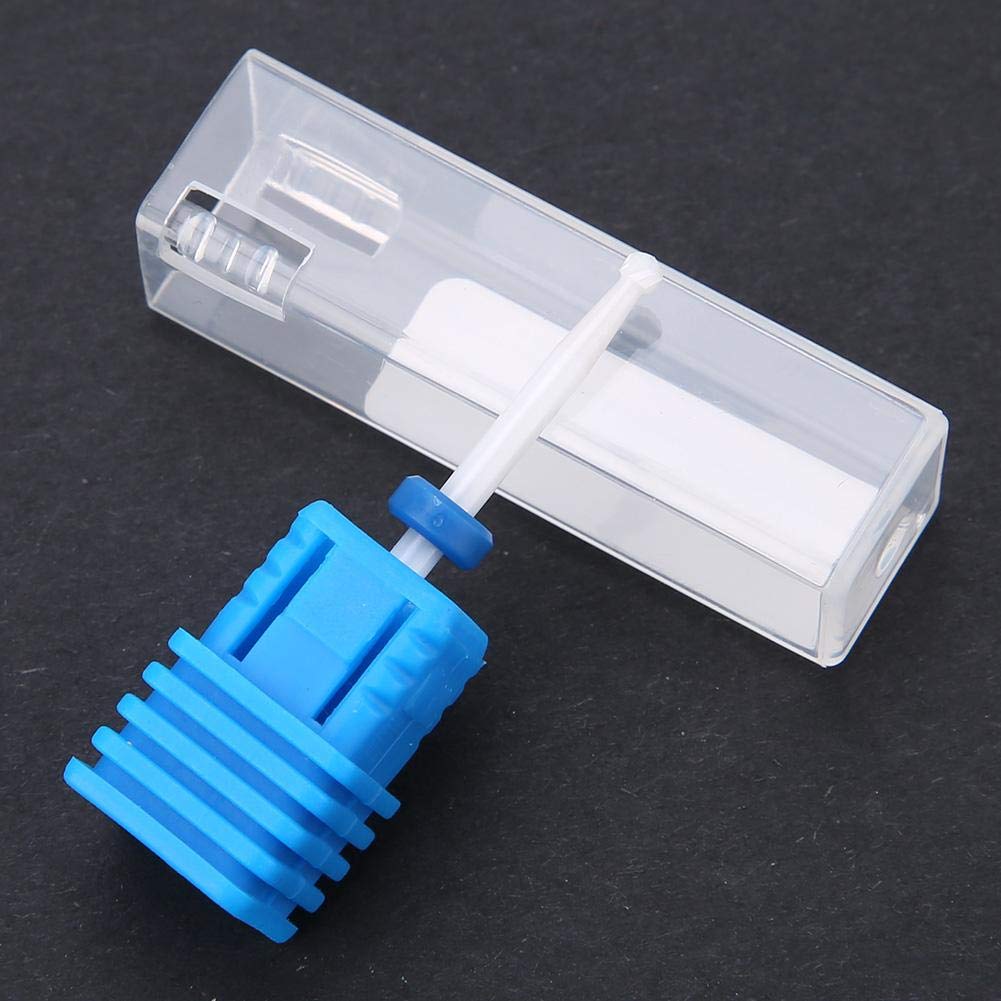 5 Types Ceramic Nail Drill Bits Set - Professional Cylinder & Ball Head Grinding Bits for Manicure Drills Machine - Nail Polishing & Shaping Tools for Salon & Home Use