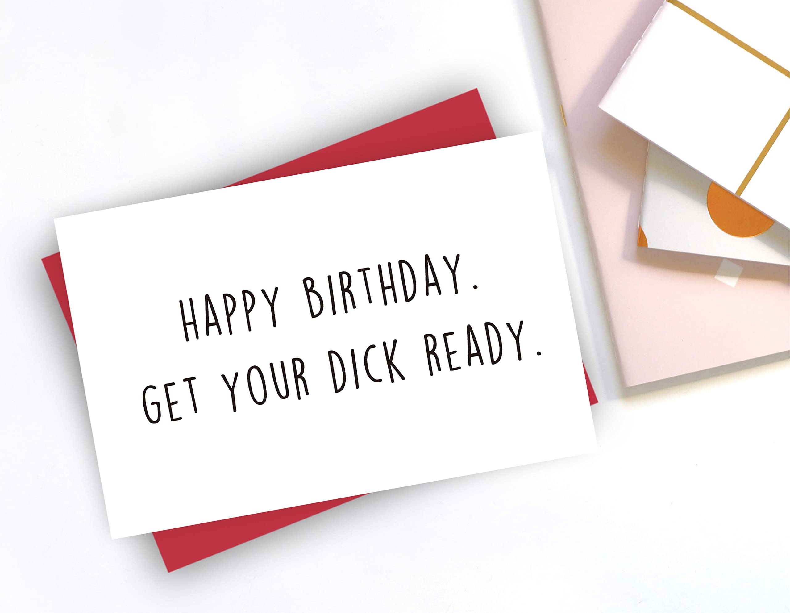 Funny Naughty Birthday Card for Boyfriend or Husband - Rude Dirty Humor Greeting Card - Perfect for Anniversaries, Bachelorette Parties & Adult Gifts