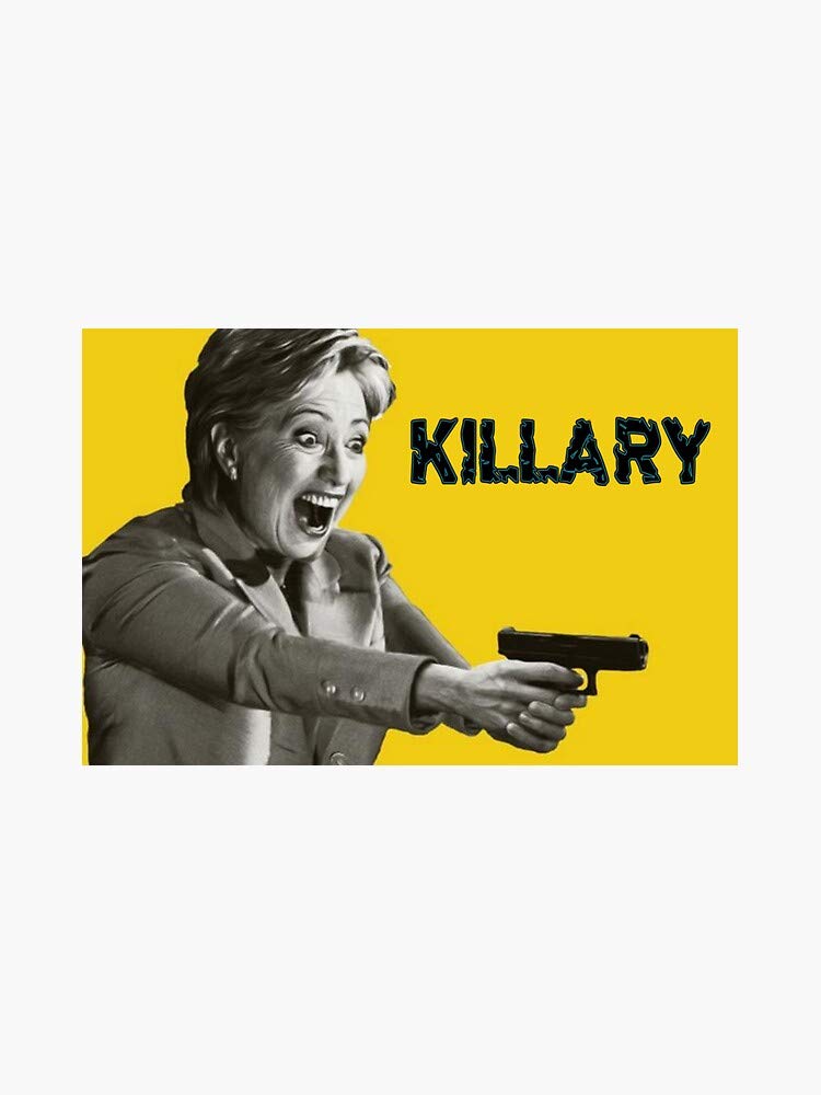 Hillary Clinton Bumper Sticker - Waterproof Vinyl Decal for Cars, Windows, Laptops - 5 Inch Political Campaign Sticker for Elections, Car Decor & Political Support
