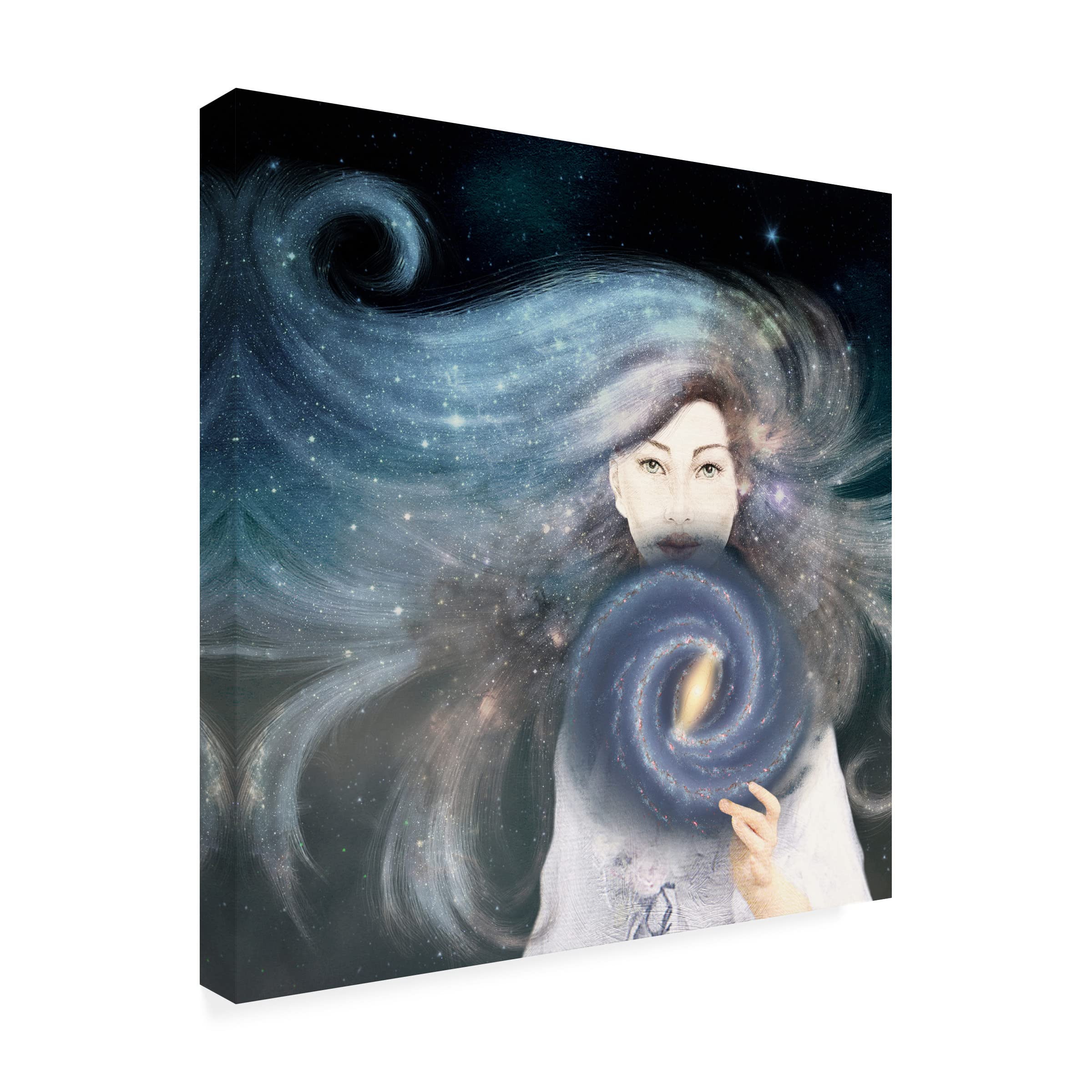 Paula Belle Flores 'My Secret Universe' Canvas Wall Art - Handmade Modern Abstract Painting for Living Room, Bedroom & Office Decor