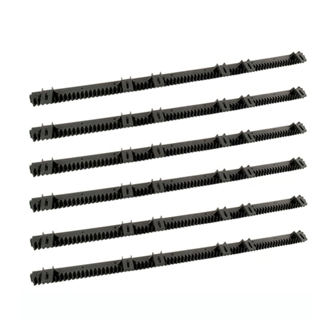 High-Strength Aleko Fiberglass Reinforced Nylon Gear Rack with Metal Insert - 3.3 Feet (1m) Set of 6 - Perfect for CNC Machines, 3D Printers & Industrial Automation