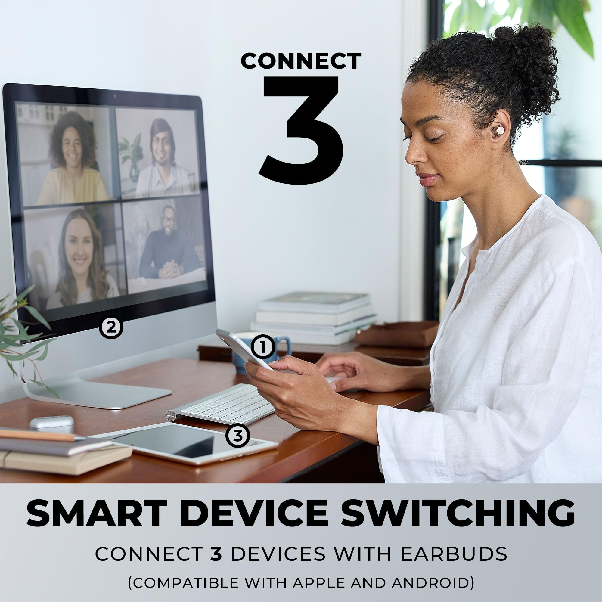 Technics HiFi True Wireless Earbuds II with Active Noise Cancelling & Multipoint Bluetooth - LDAC Compatible, Rose Gold (EAH-AZ40M2-N) | Perfect for Commuting, Workouts & Travel