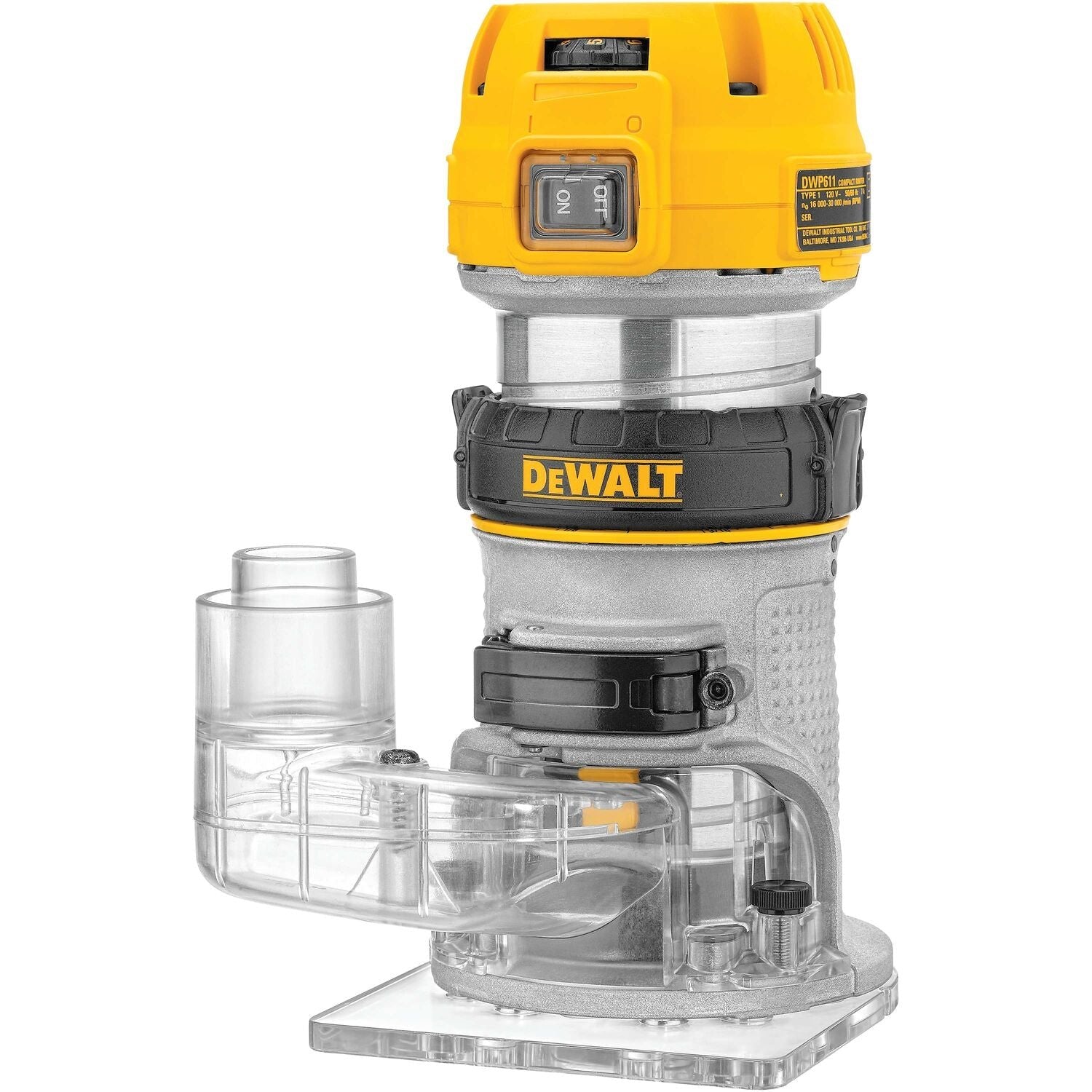 DEWALT DNP615 Router Dust Collection Adapter for Fixed Base Routers - Compatible with DEWALT Routers - Perfect for Woodworking, Carpentry, and DIY Projects