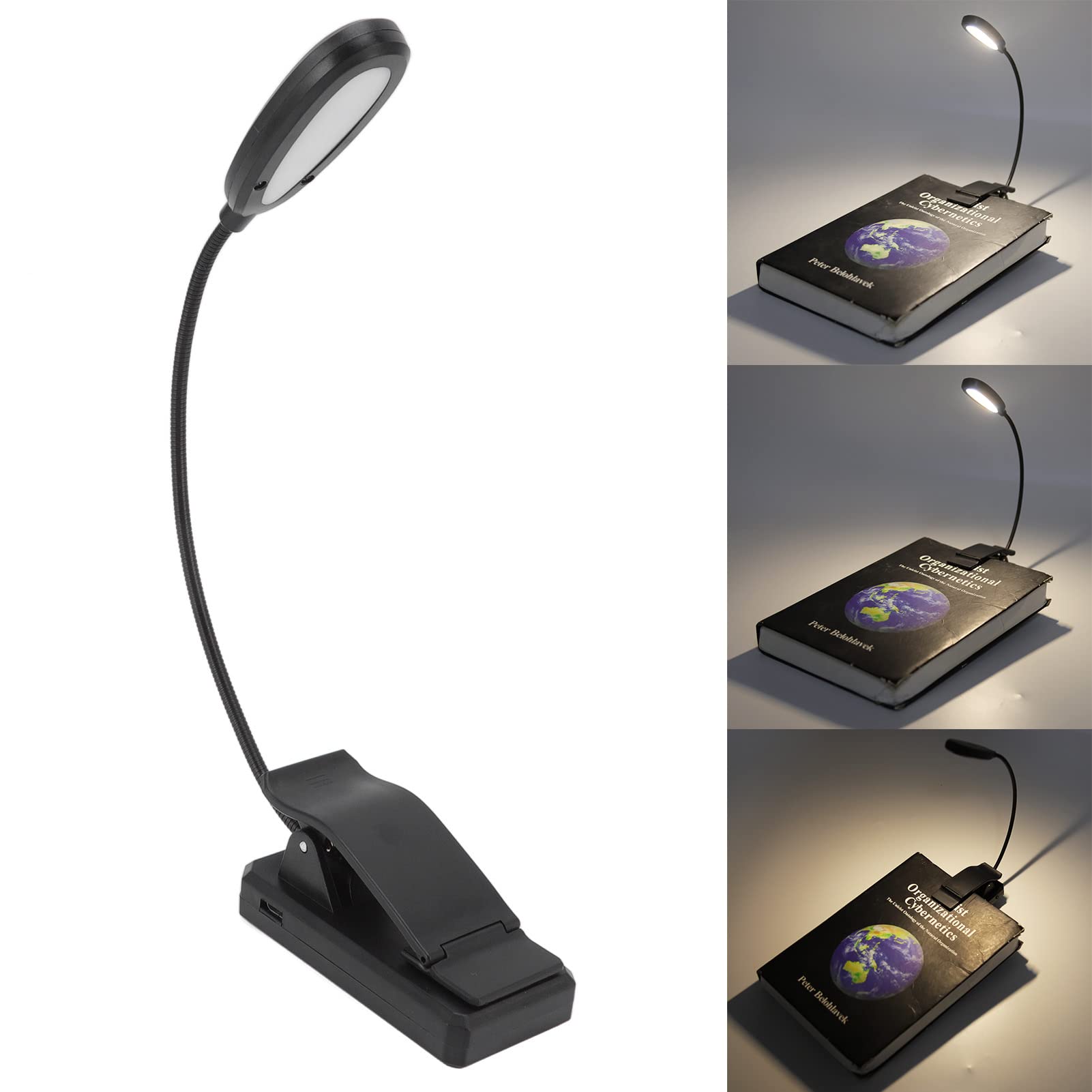 Clip-On Work Light with 9 Brightness Levels & Top Button Control - Portable Desk Lamp for Bedroom, Crafting, and Display - Adjustable Clamp Light with 3 Lighting Modes