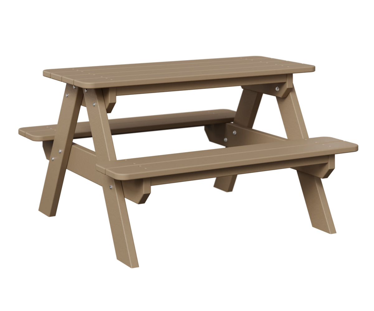 Berlin Gardens Kids Rectangle Picnic Table - Durable Outdoor Children's Play Table for Backyard, Park & Playground - Perfect for Snacks, Crafts & Socializing