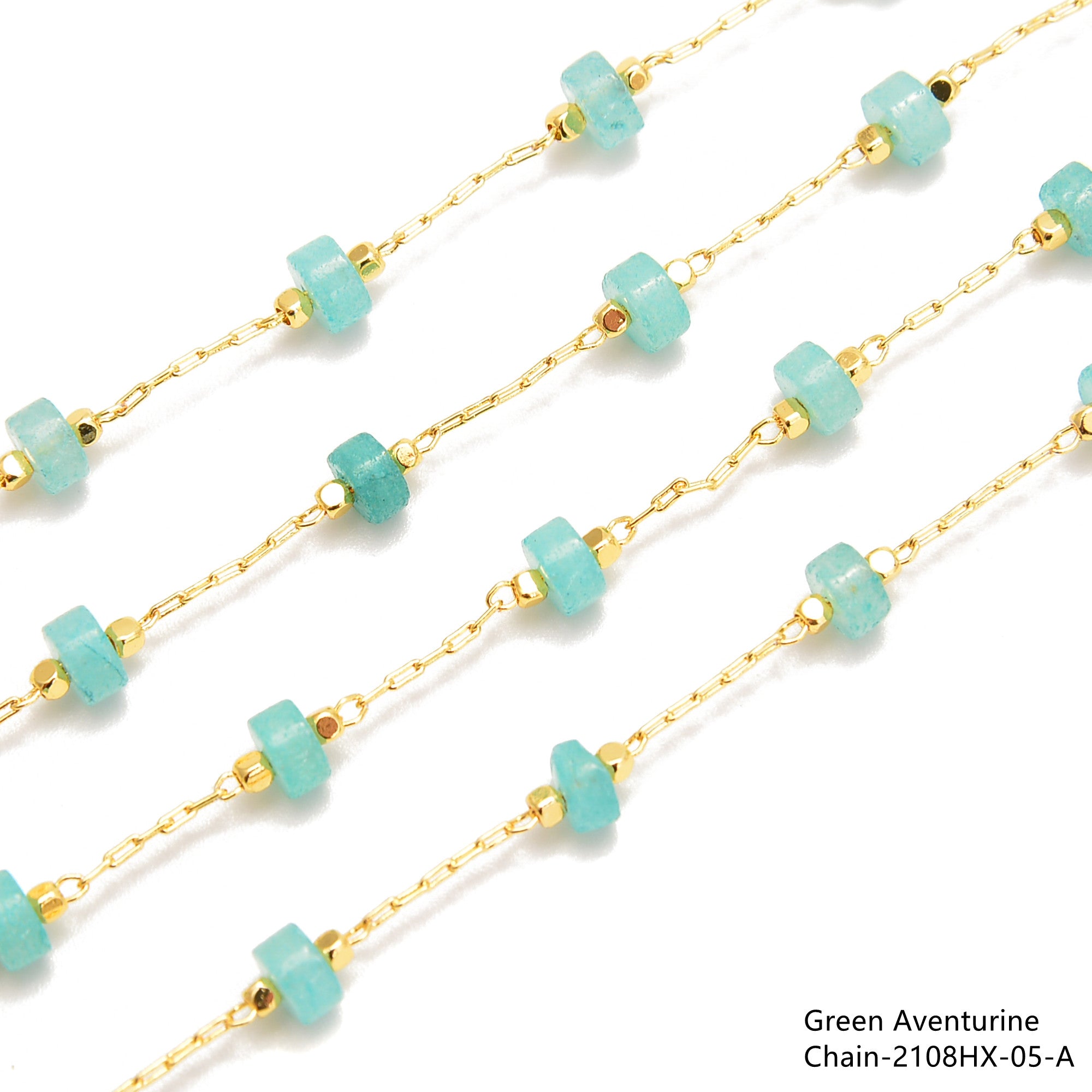 2x4mm Heishi Disc Beads - Multi Gemstone Beaded Chain (1 Meter Per Bag) for Jewelry Making, DIY Bracelets & Necklaces